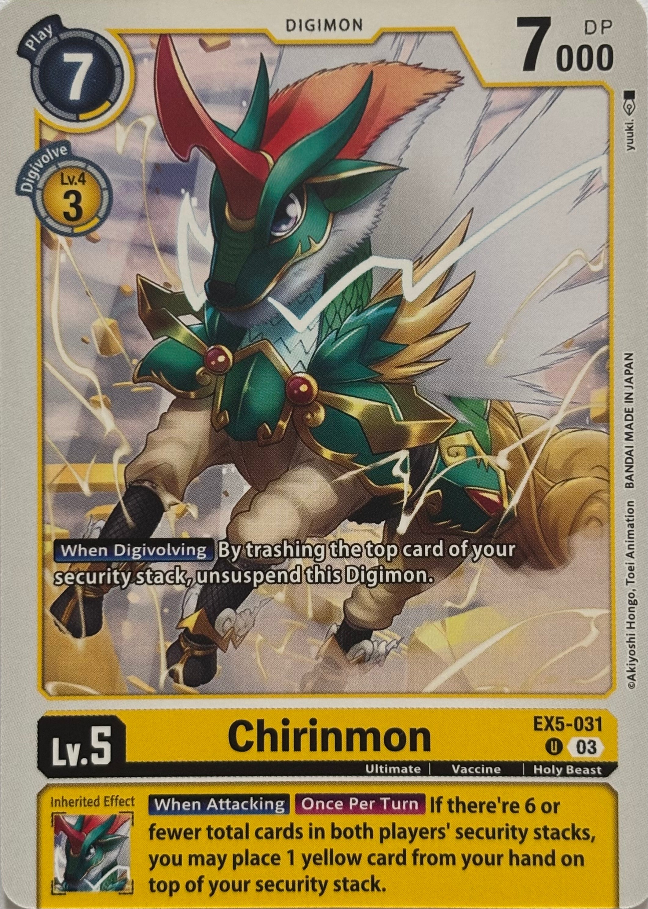 Digimon Tcg Chirinmon EX5-031