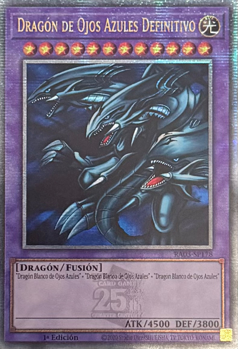 Yugioh! Dragón De Ojos Azules Definitivo RA03-SP178 Quarter Century