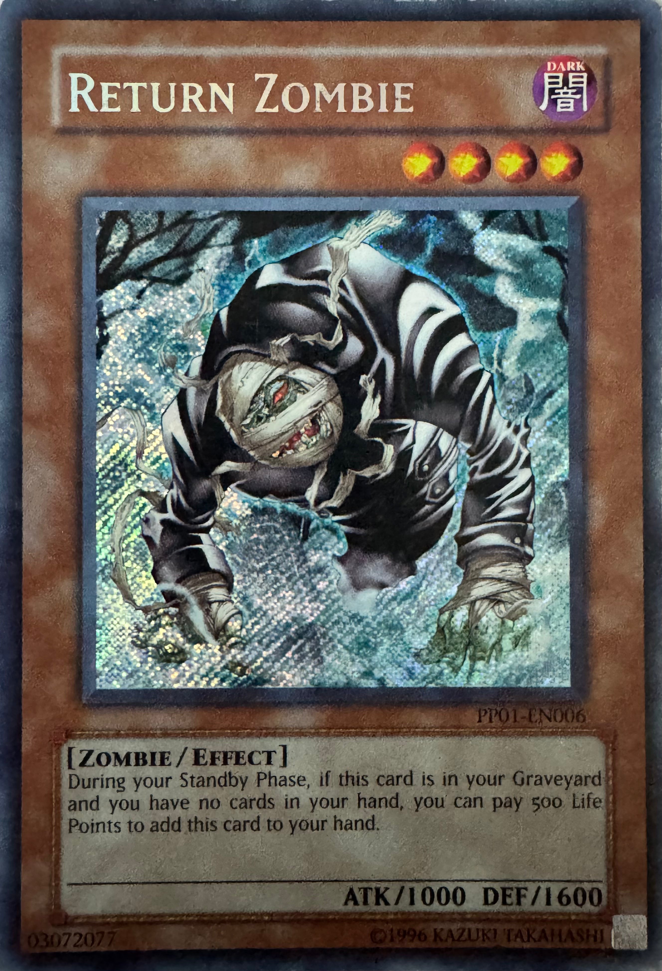 Yugioh! Return Zombie Pp01-en006 Secret