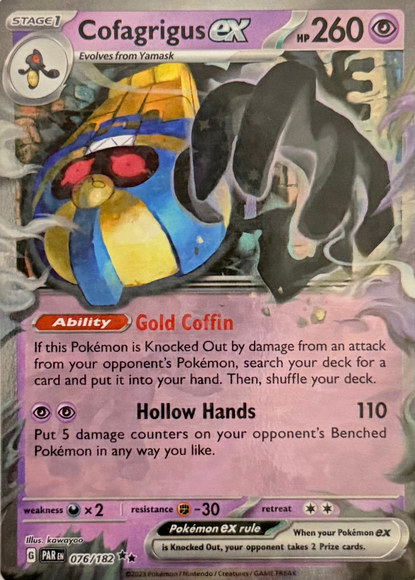 Pokemon Tcg Cofagrigus Ex 076/182