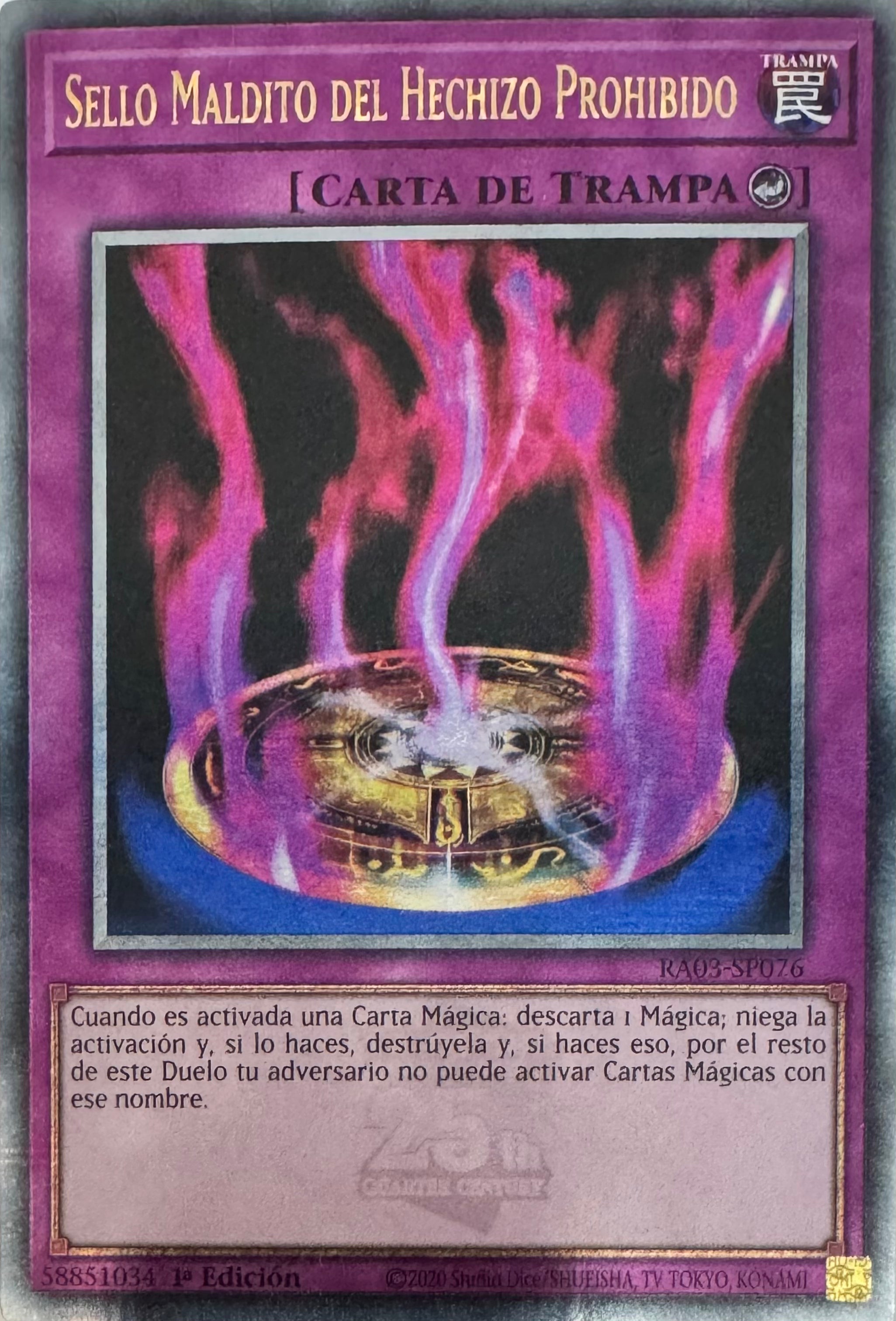 Yugioh! Sello Maldito Del Hechizo Prohibido Ra03-sp076 1a Edición Quarter