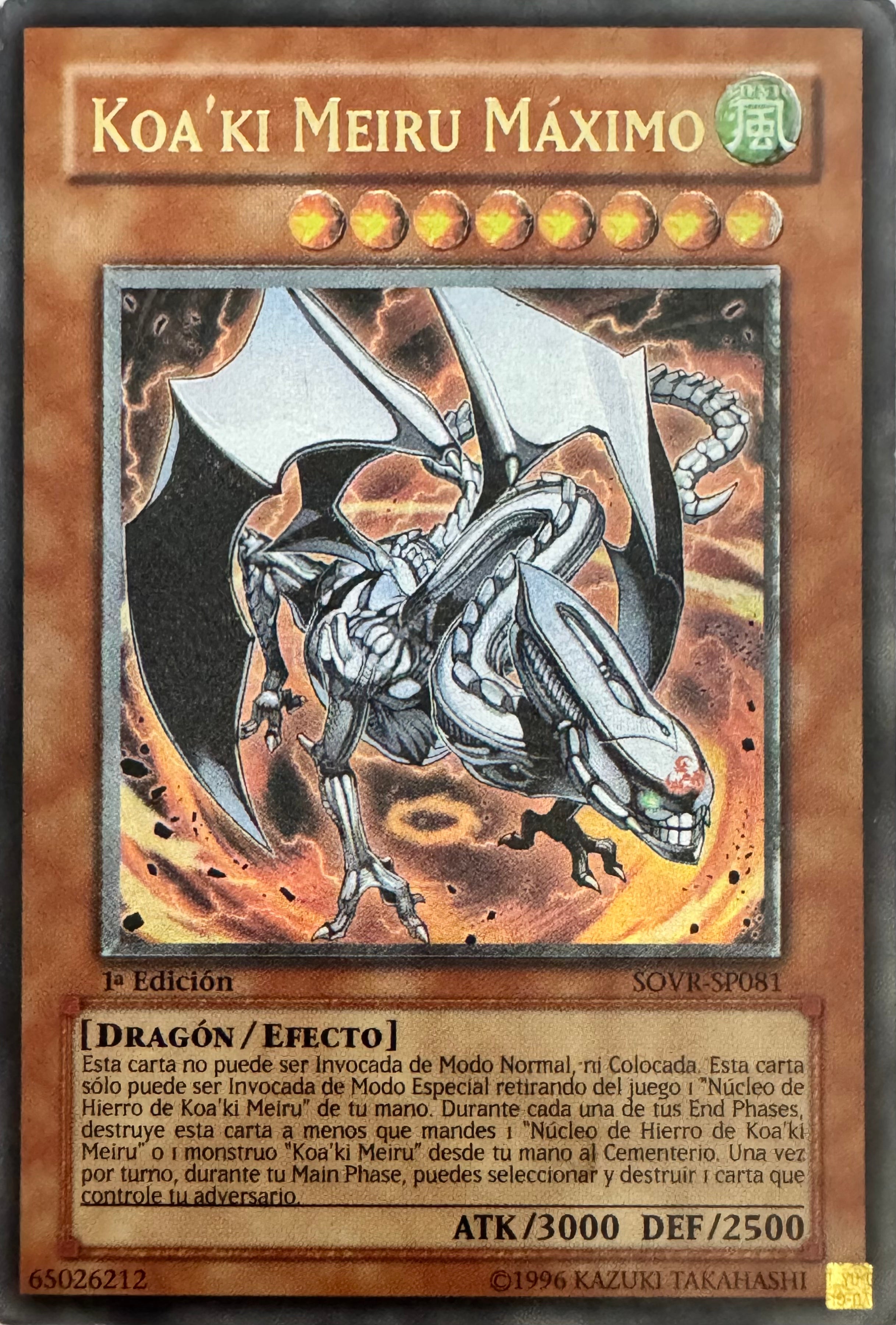 Yugioh! Koa’Ki Meiru Maximo Sovr-sp081 1a Edición Ultimate