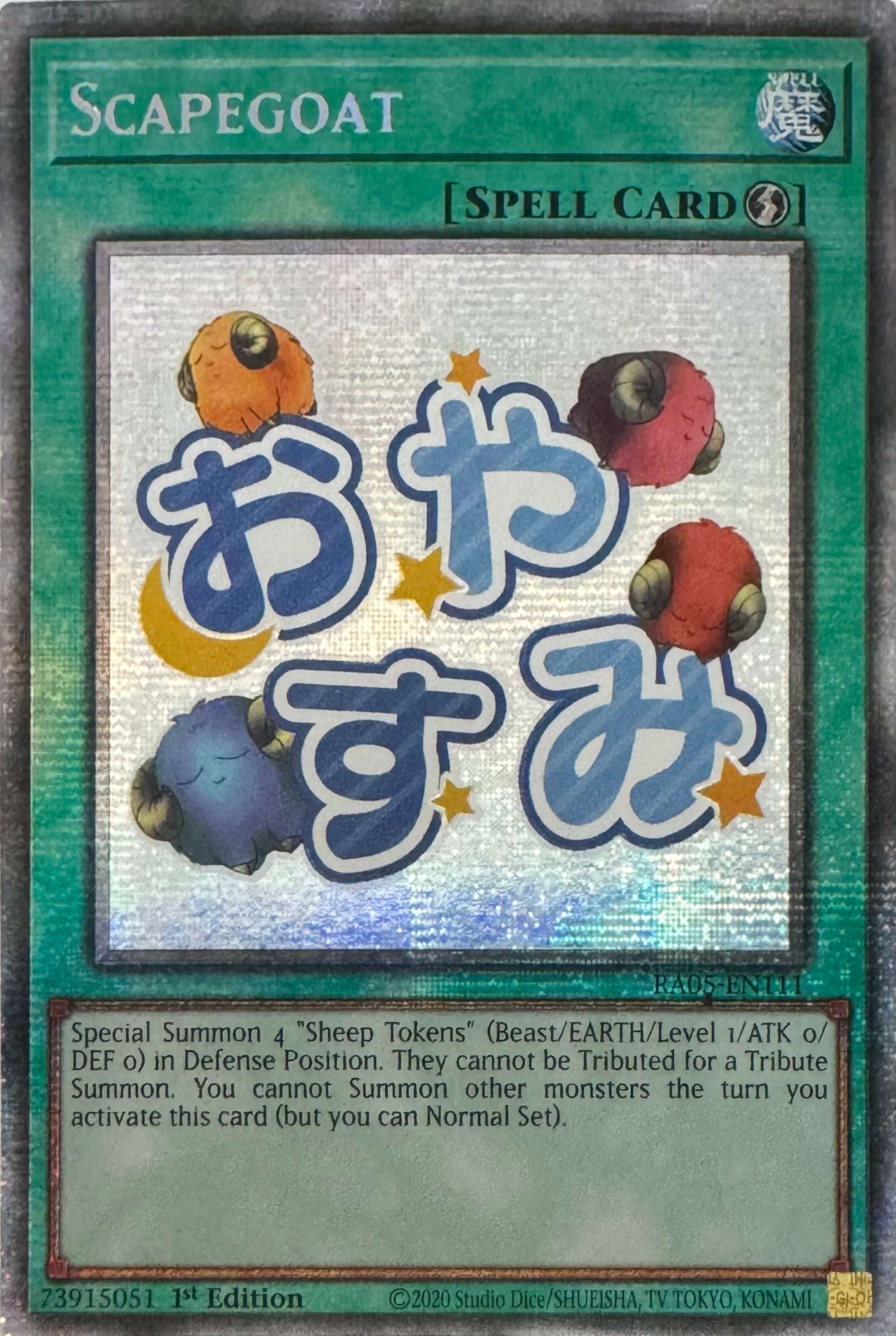 Yugioh! Scapegoat Ra05-en111 1st Edition Starlight