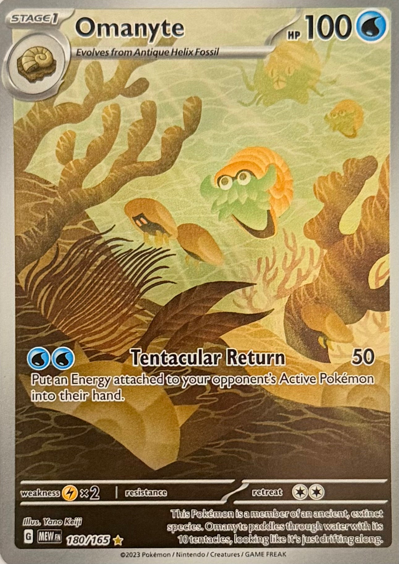 Pokemon Tcg Omanyte 180/165