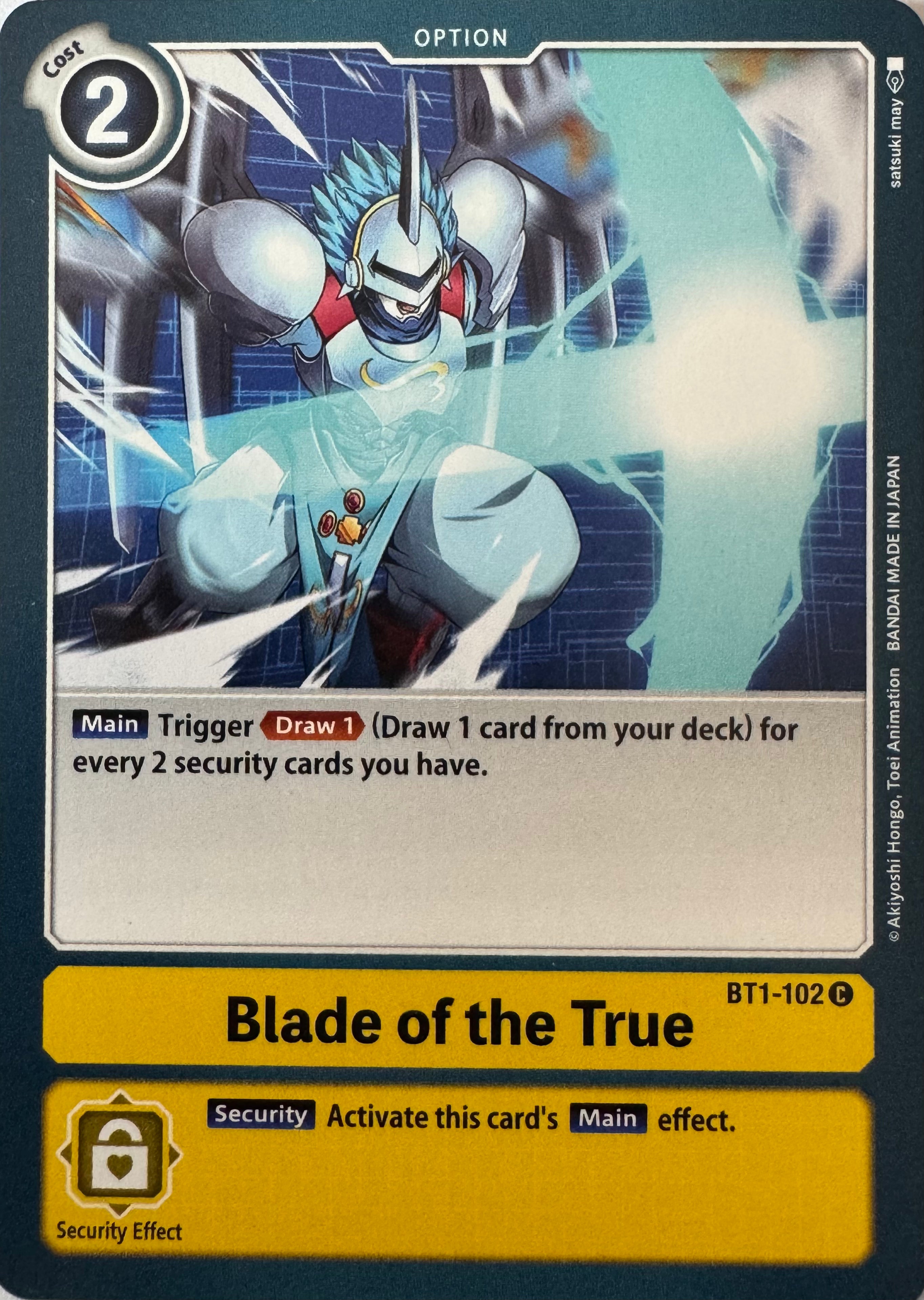 Digimon Tcg Blade Of The True Bt1-102