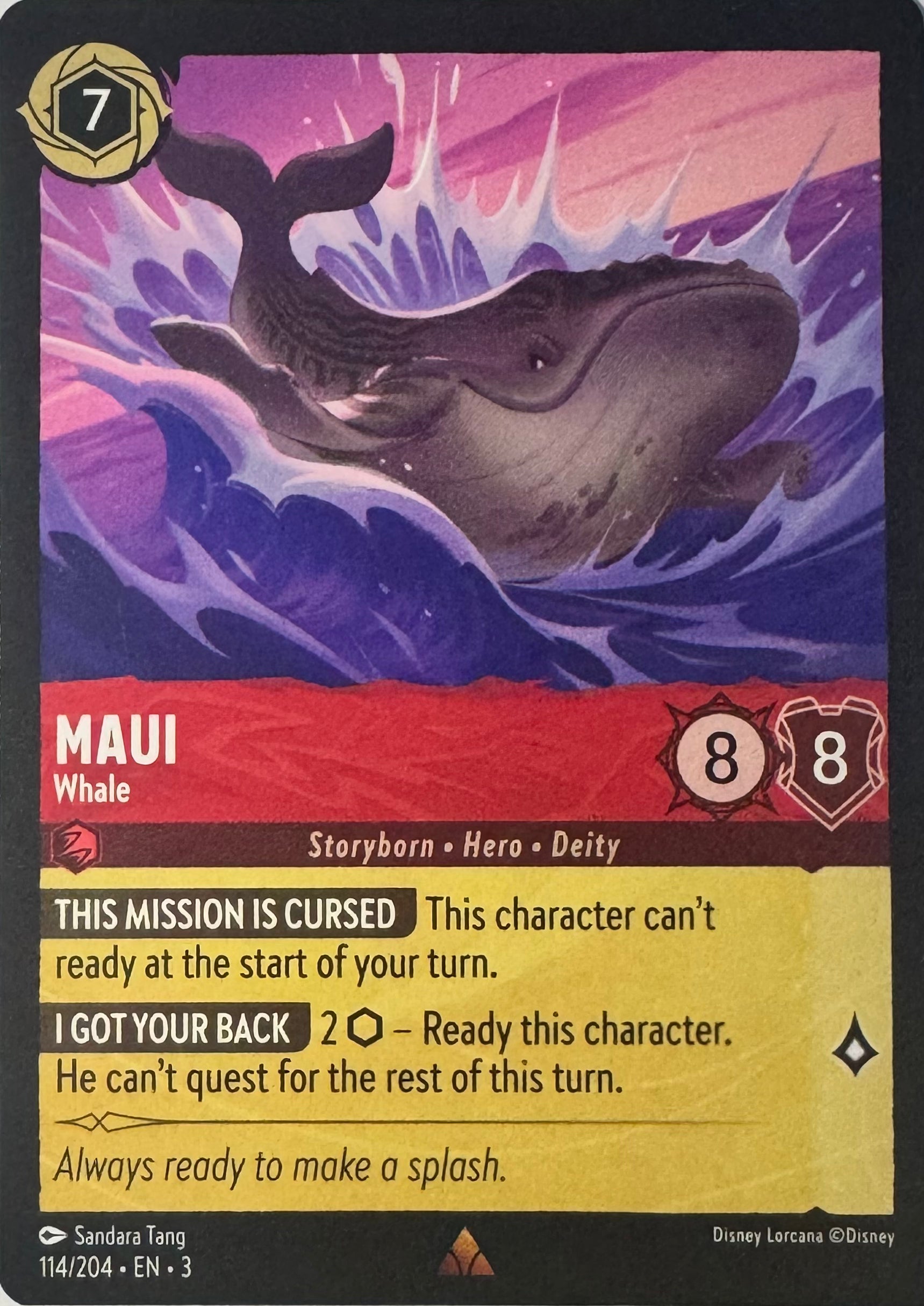Disney Lorcana Maui 114/204