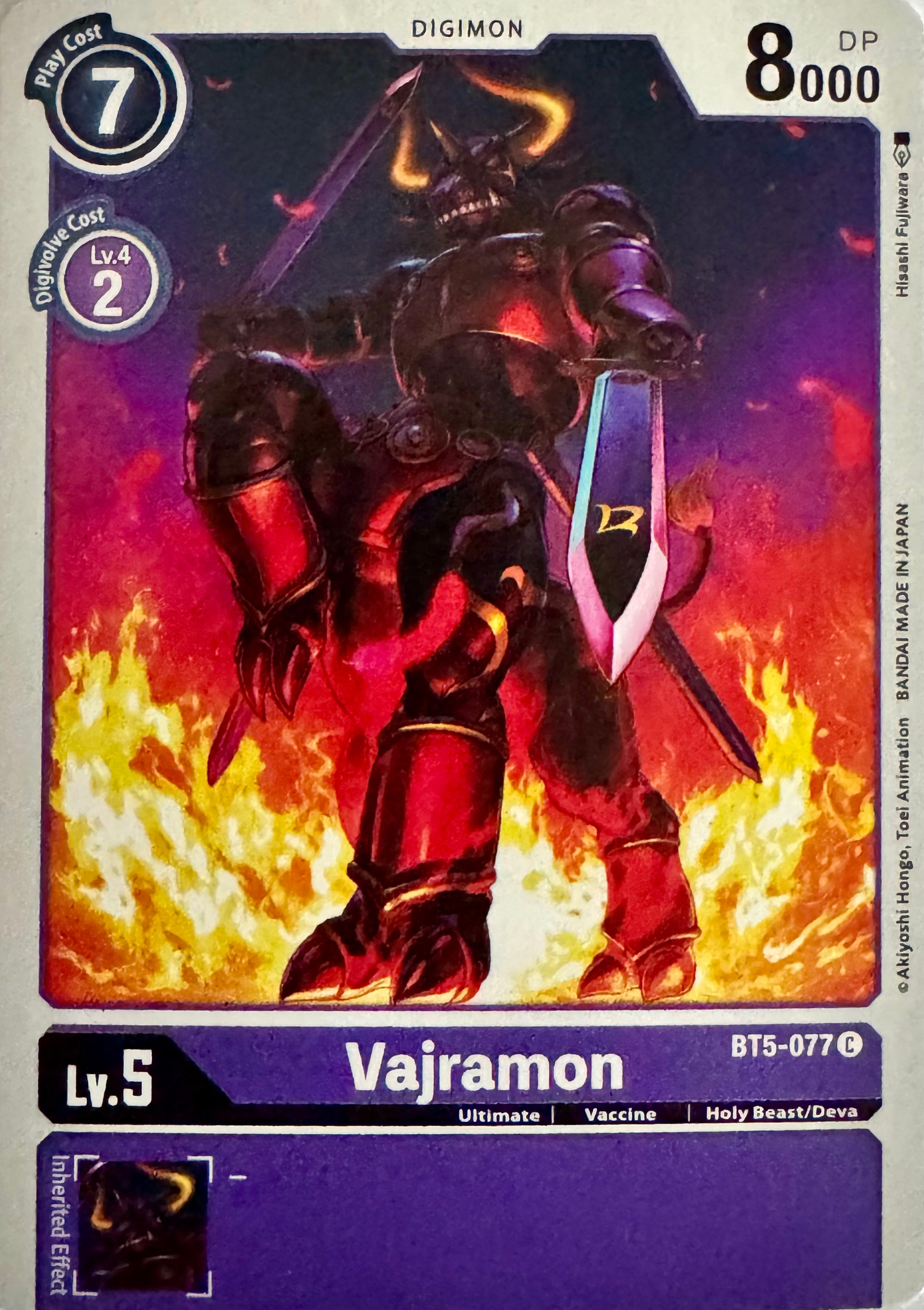 Digimon Tcg Vajramon Bt5-077