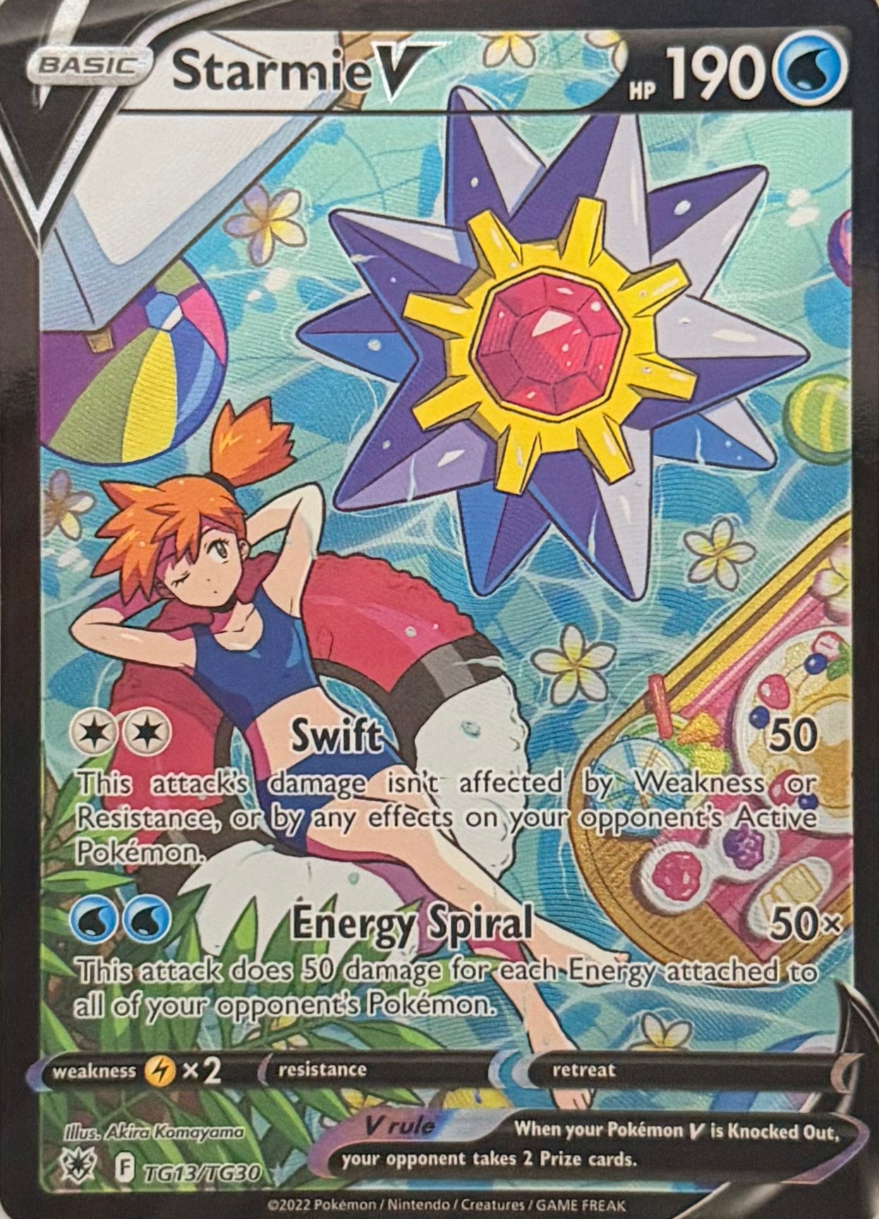 Pokemon Tcg Starmie V TG13/TG30