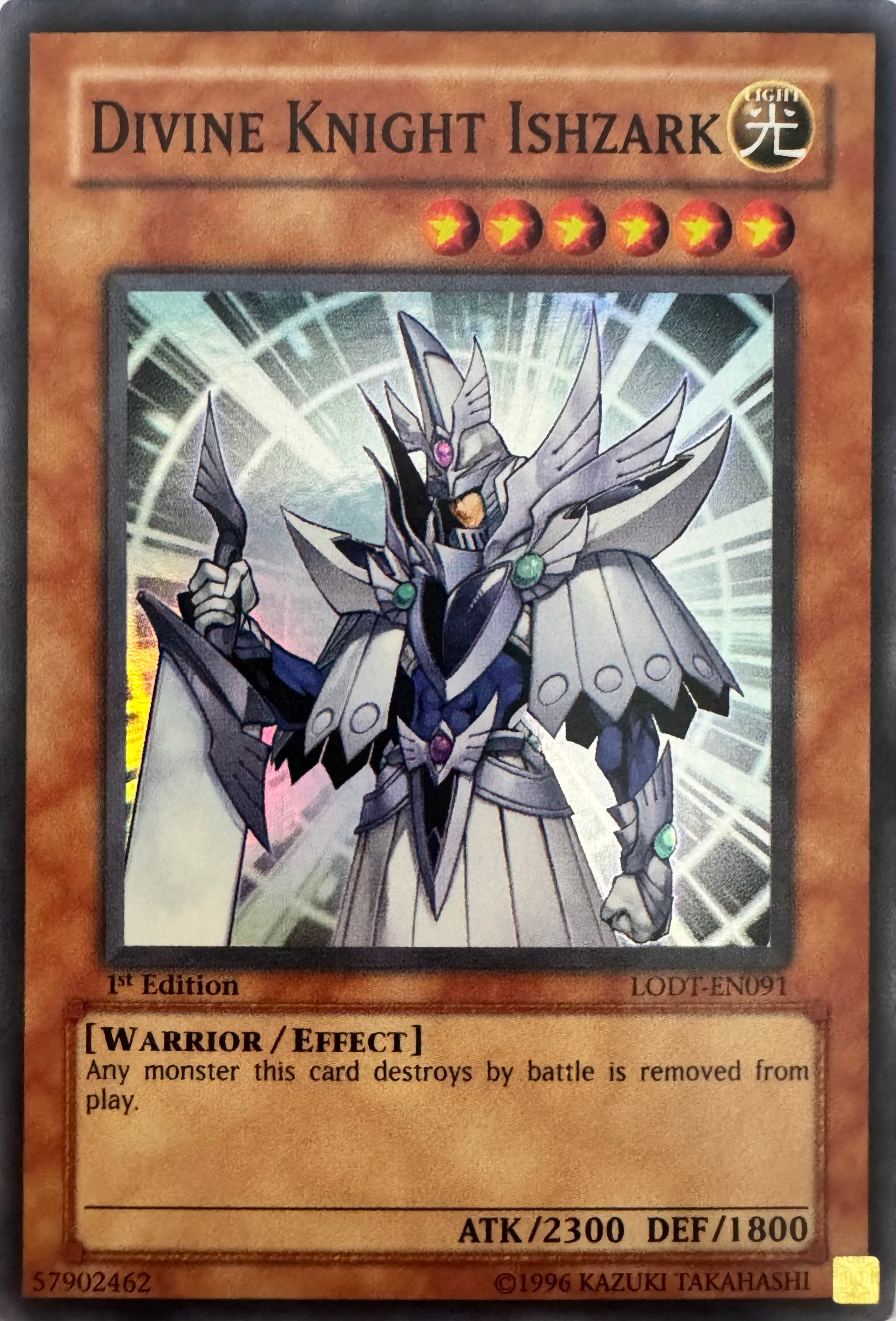 Yugioh! Divine Knight Ishzark Lodt-en091 1st Edition Super Rare