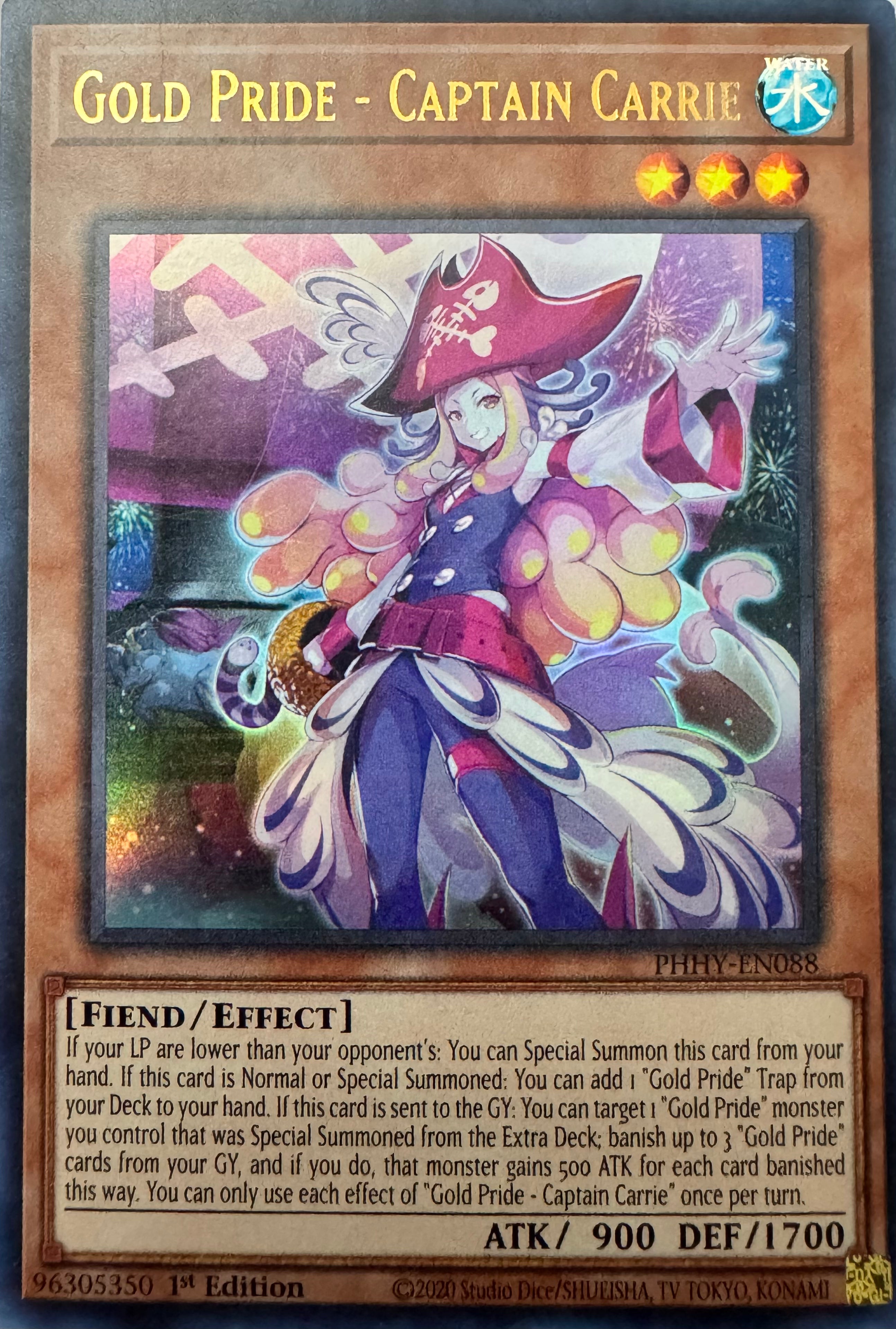 Yugioh! Gold Pride - Captain Carrie Phhy-en088 1st Edition Ultra
