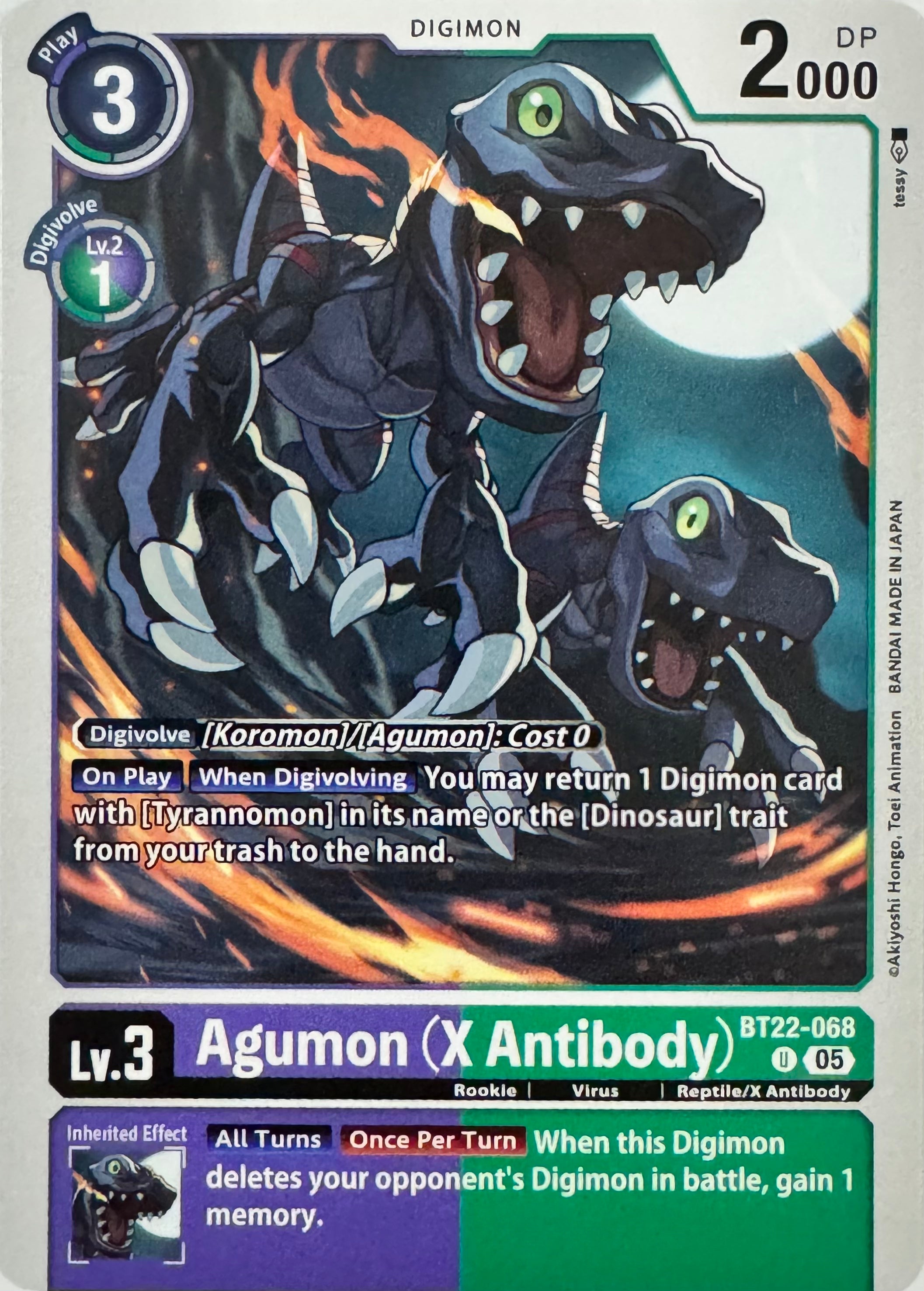 Digimon Tcg Agumon (X Antibody) Bt22-068