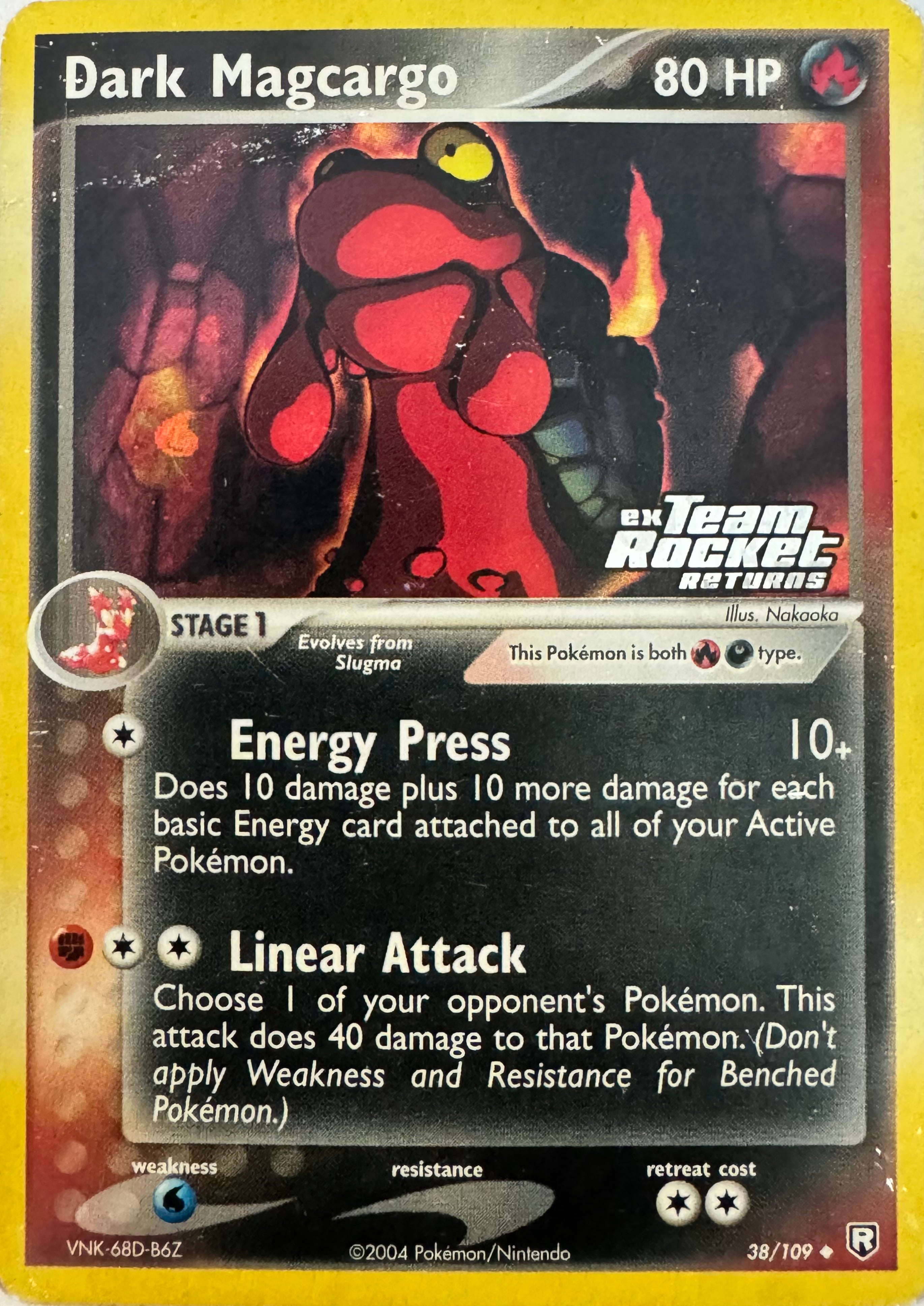 Pokemon Tcg Dark Magcargo 38/109 Holo (Ex Team Rocket Returns)(HP)