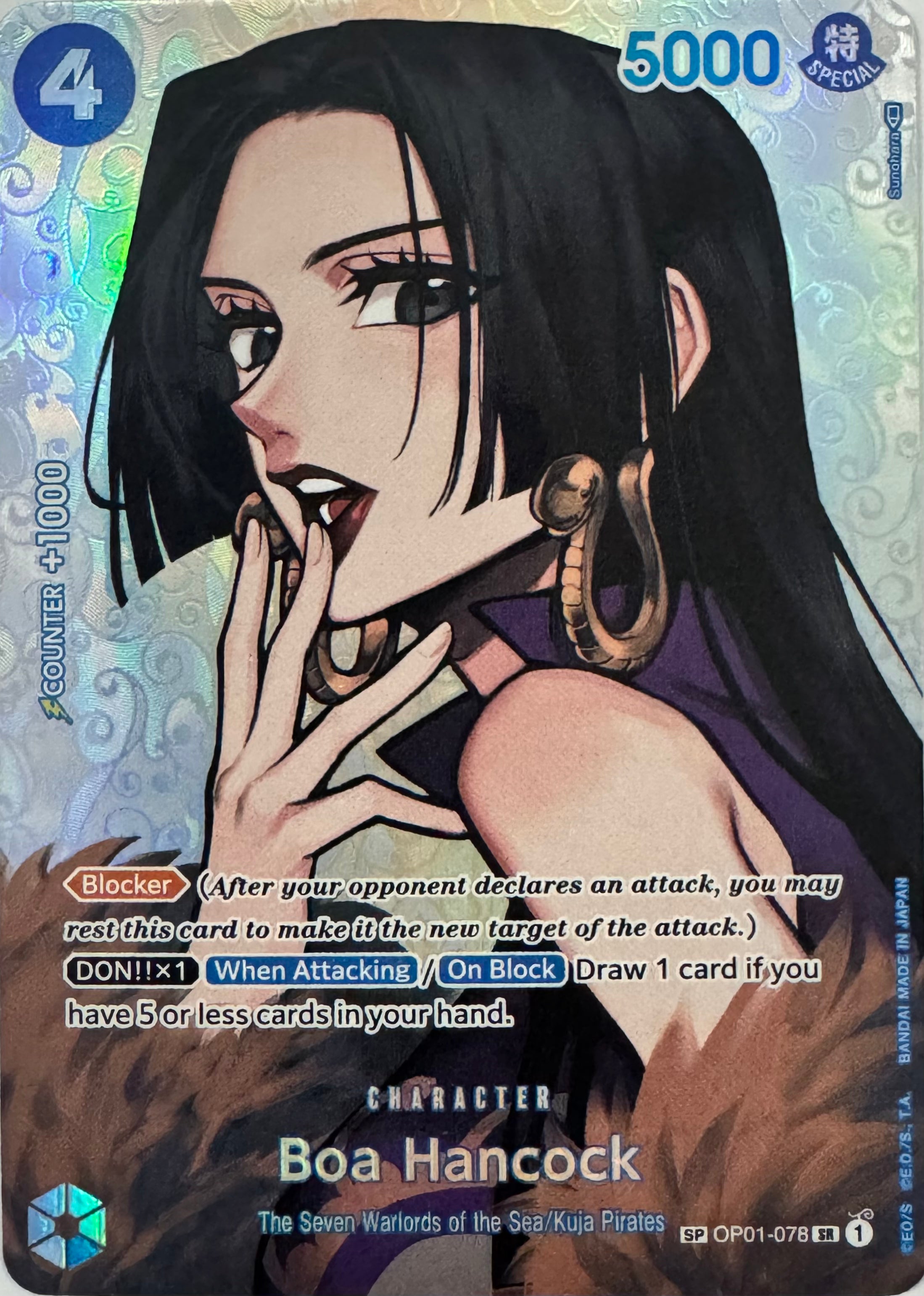 One Piece Tcg Boa Hancock Op01-078 Foil
