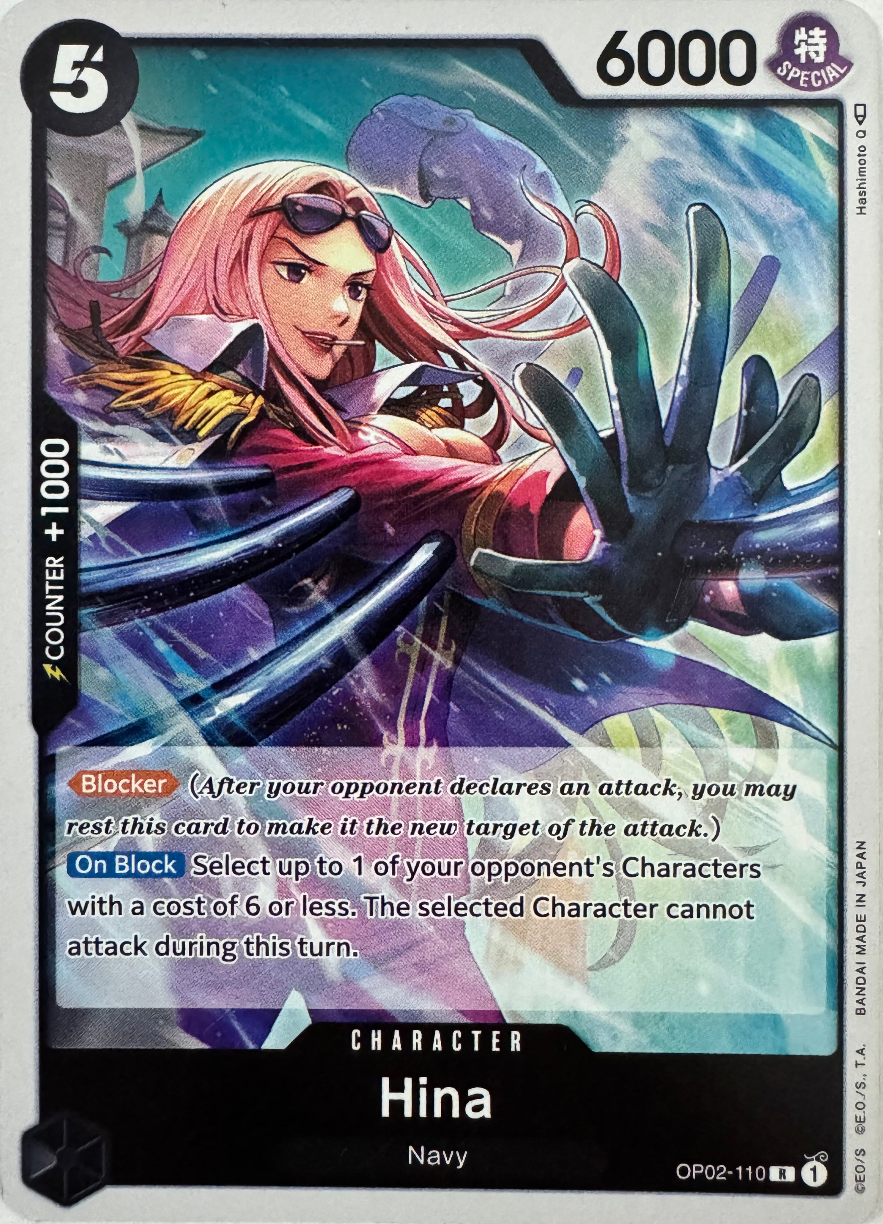 One Piece Tcg Hina Op02-110 Foil