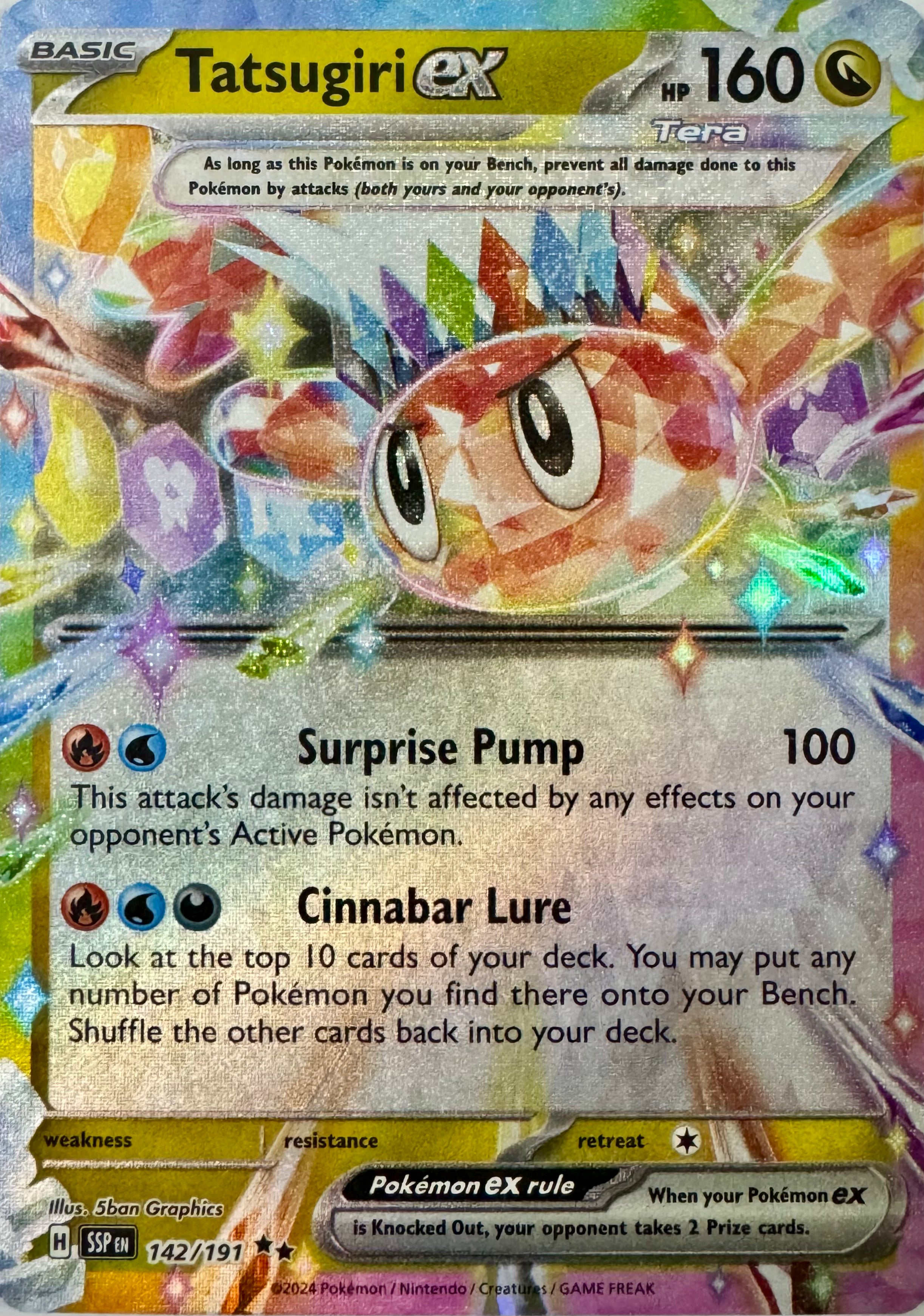 Pokémon Tcg Tatsugiri Ex 142/191