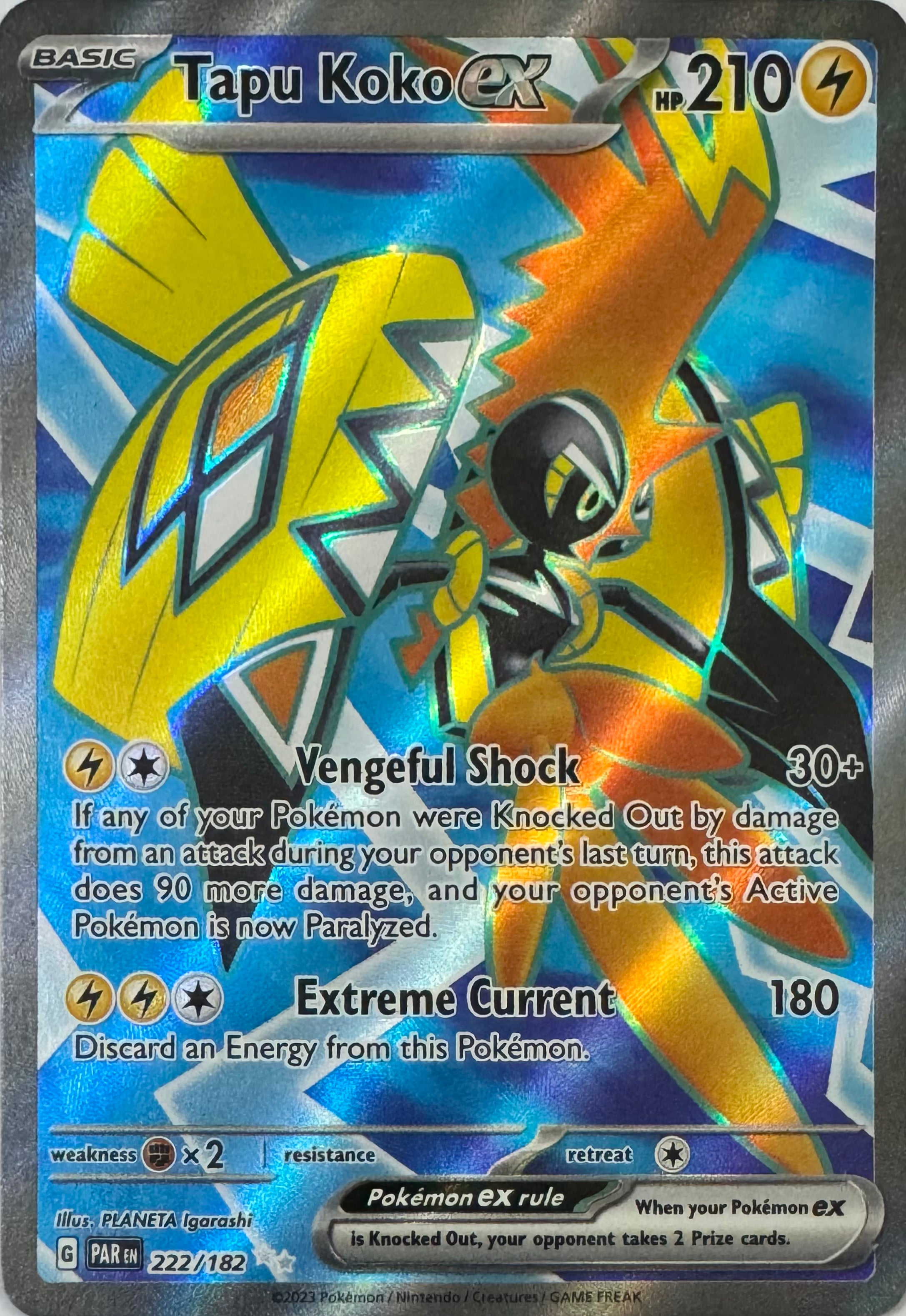 Pokemon Tcg Tapu Koko Ex 222/182