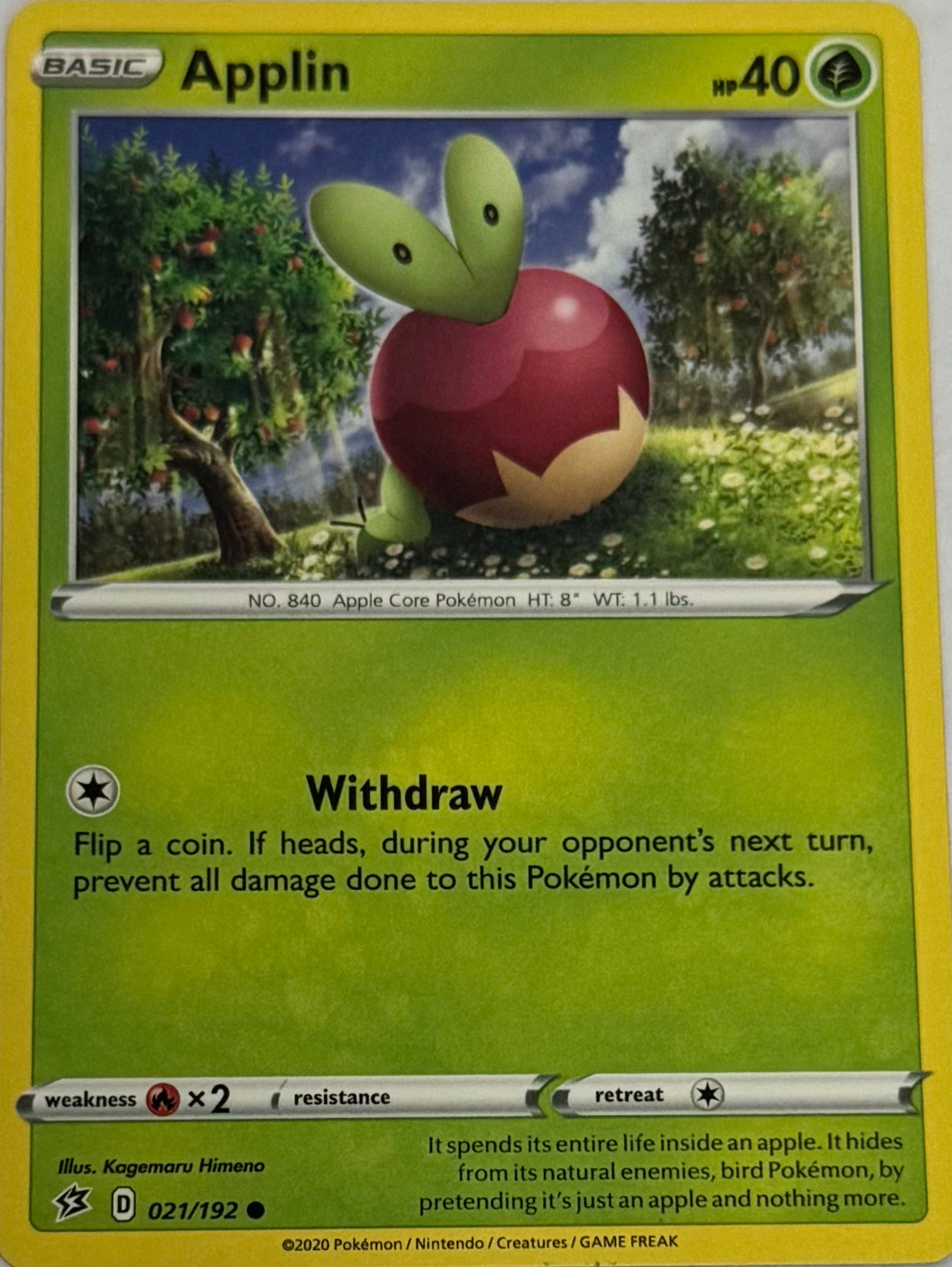 Pokemon Tcg Applin 021/192