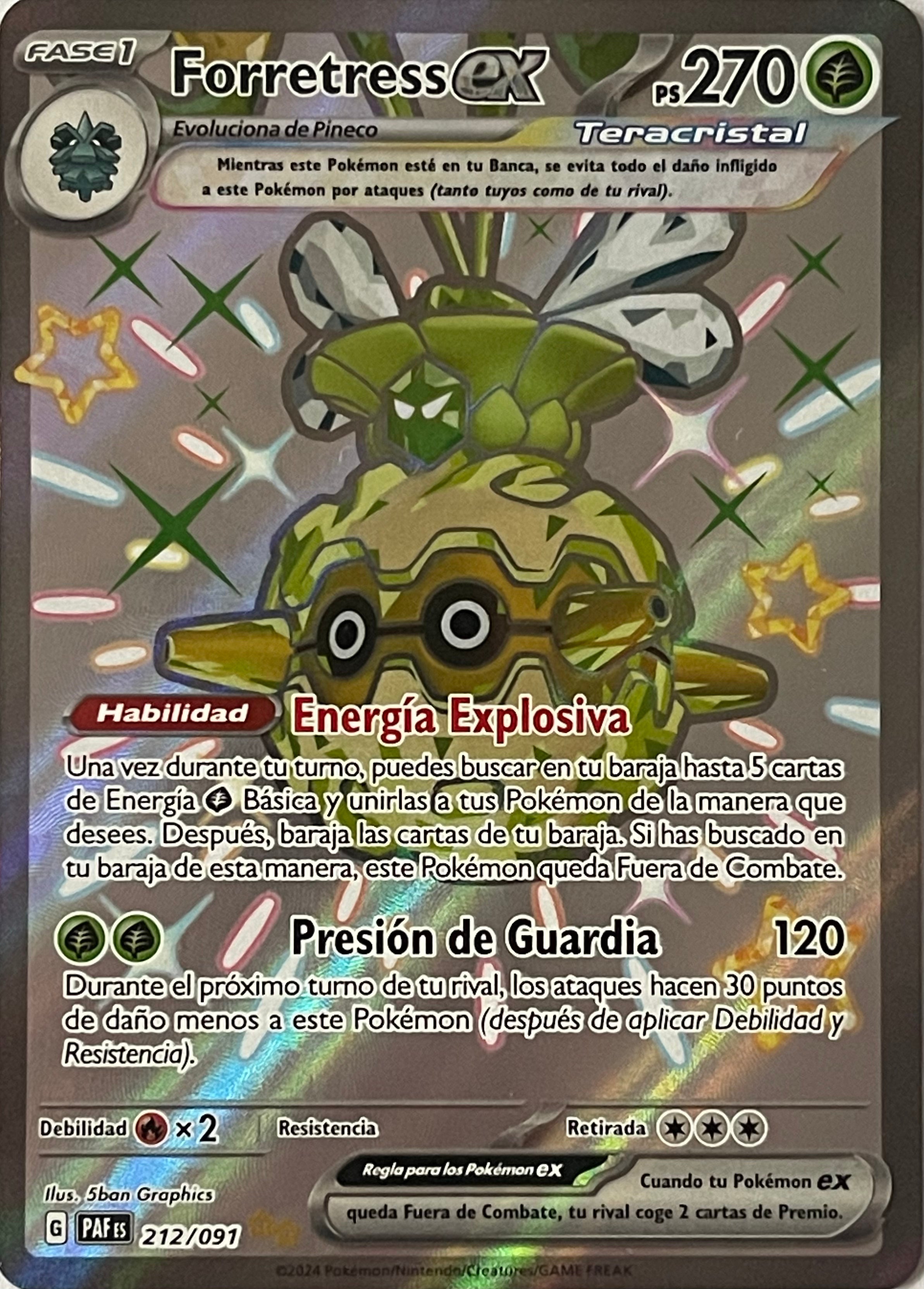Pokemon Tcg Forretress Ex 212/091 Ultra rare (Español)