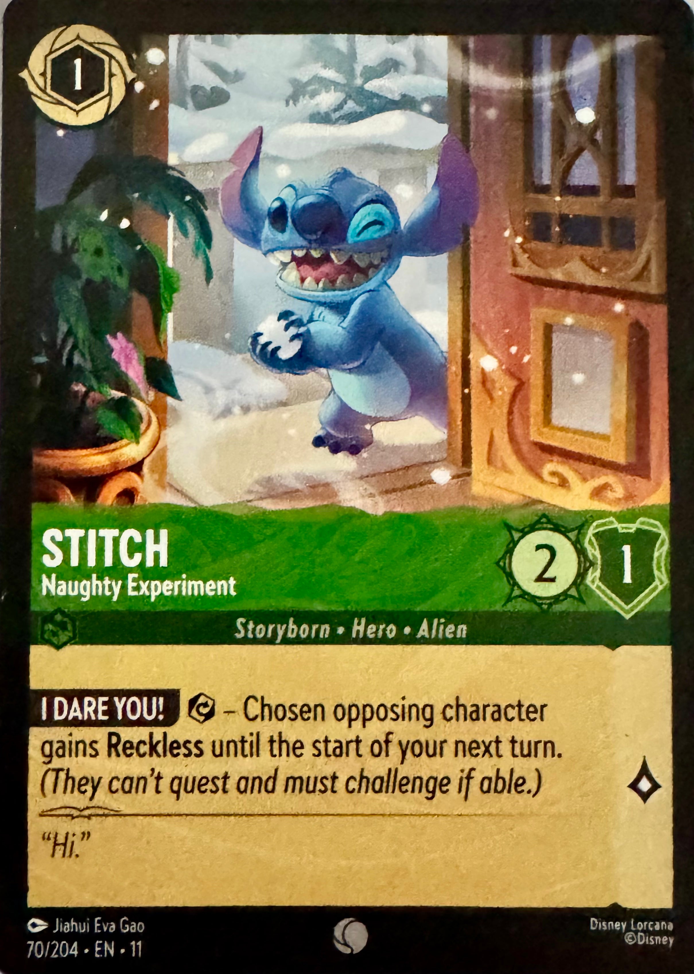Disney Lorcana Stitch 70/204