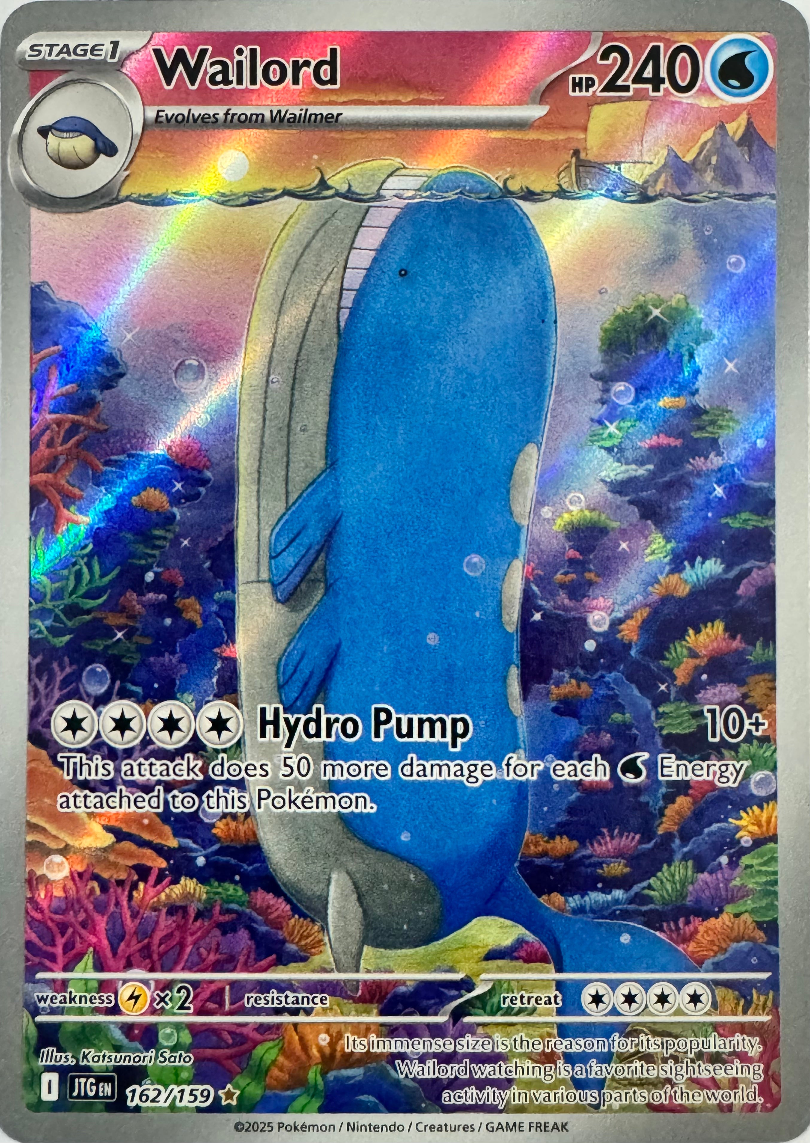 Pokemon Tcg Wailord 162/159