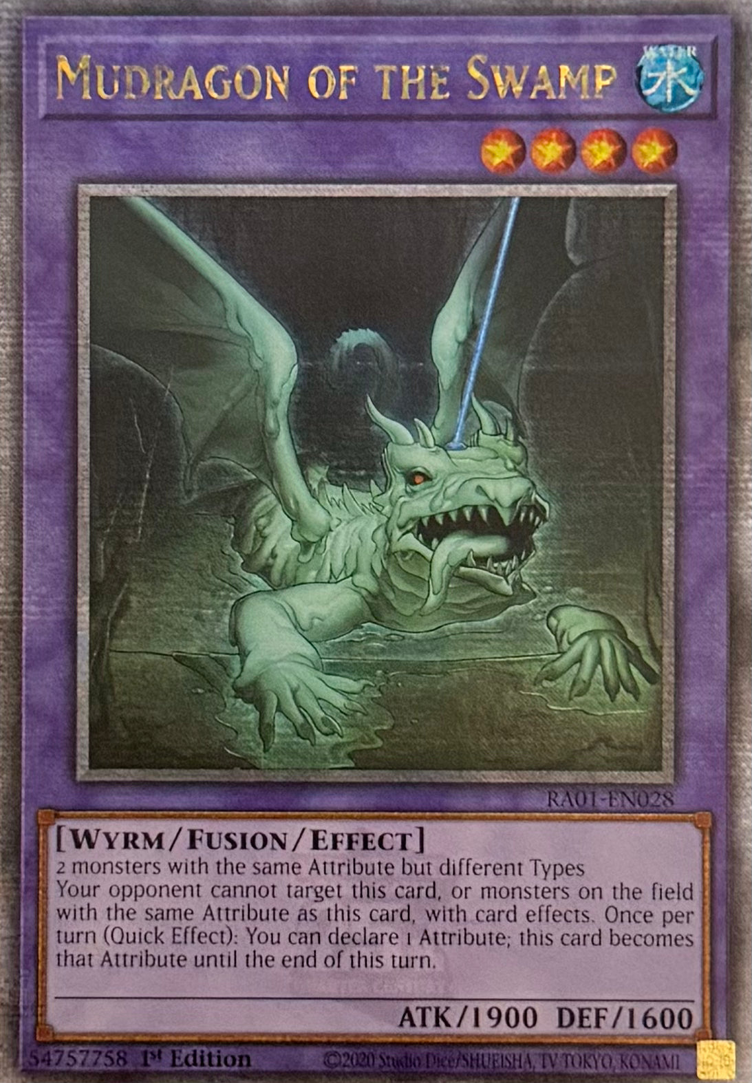 Yugioh! Mudragon Of The Swamp RA01-EN028 Quarter Century