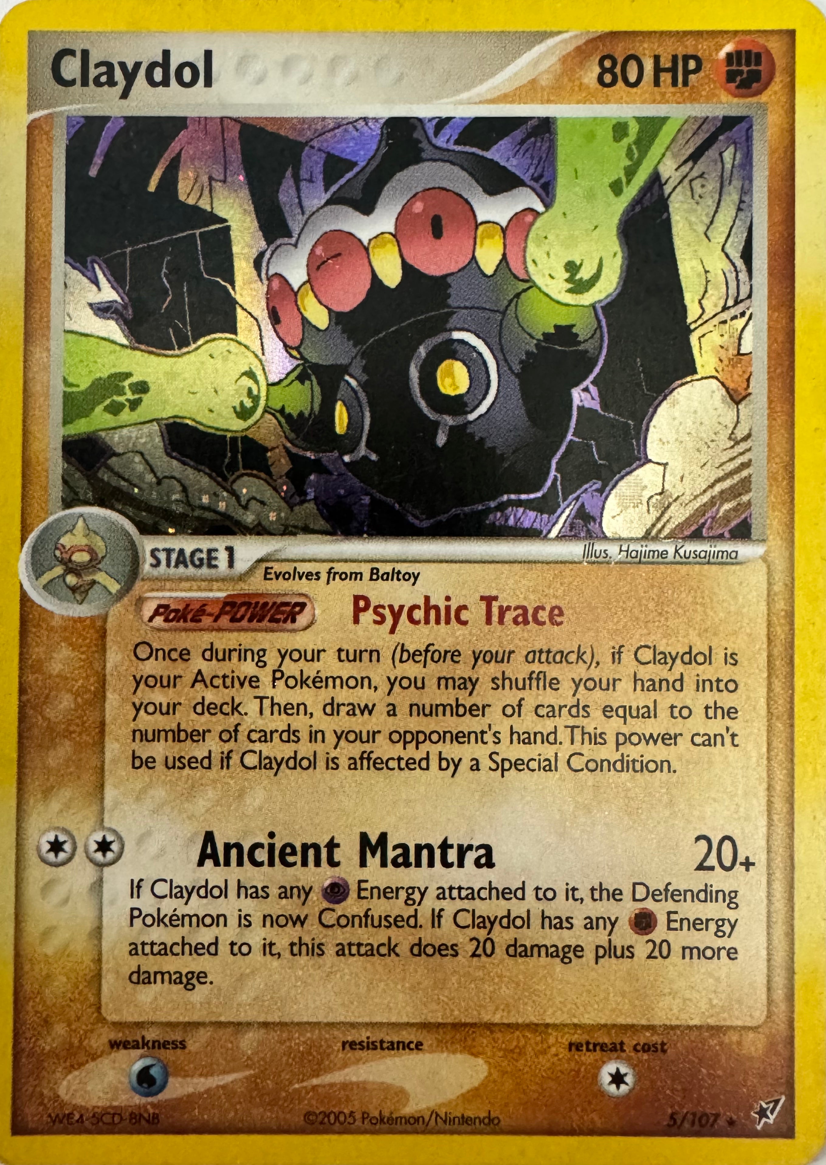 Pokemon Tcg Claydol 5/107 Holo