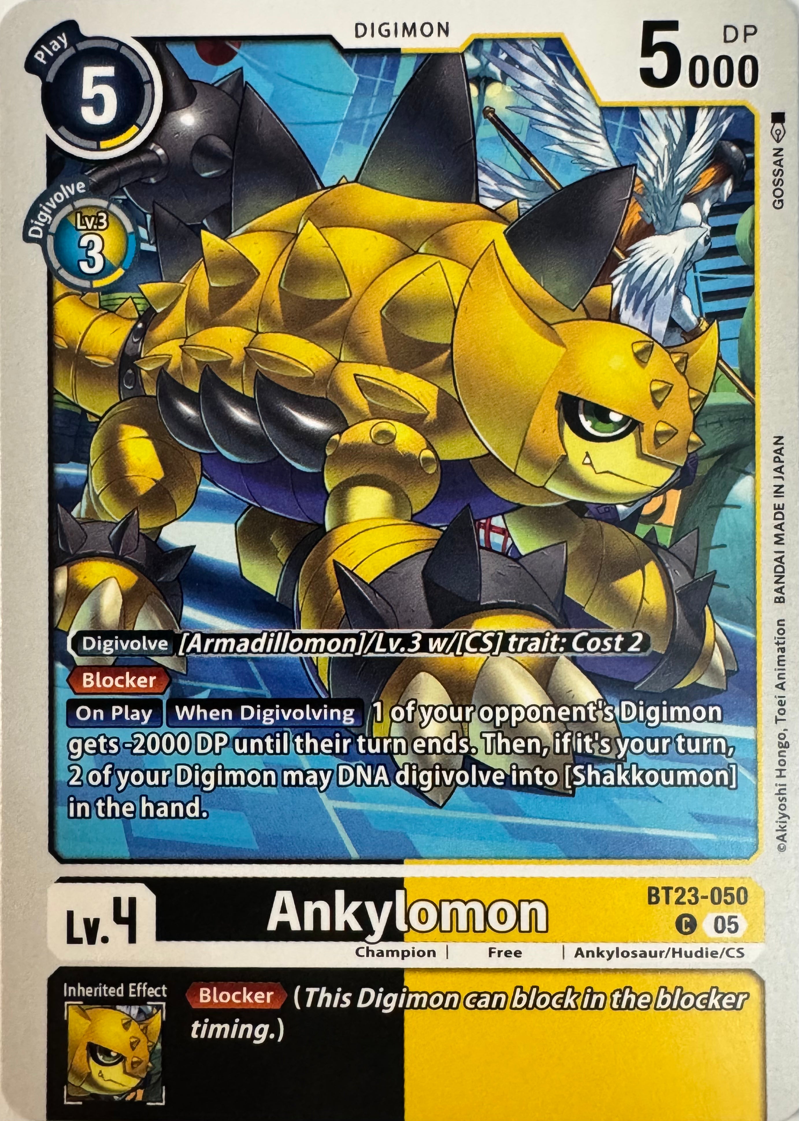 Digimon Tcg Ankylomon Bt23-050
