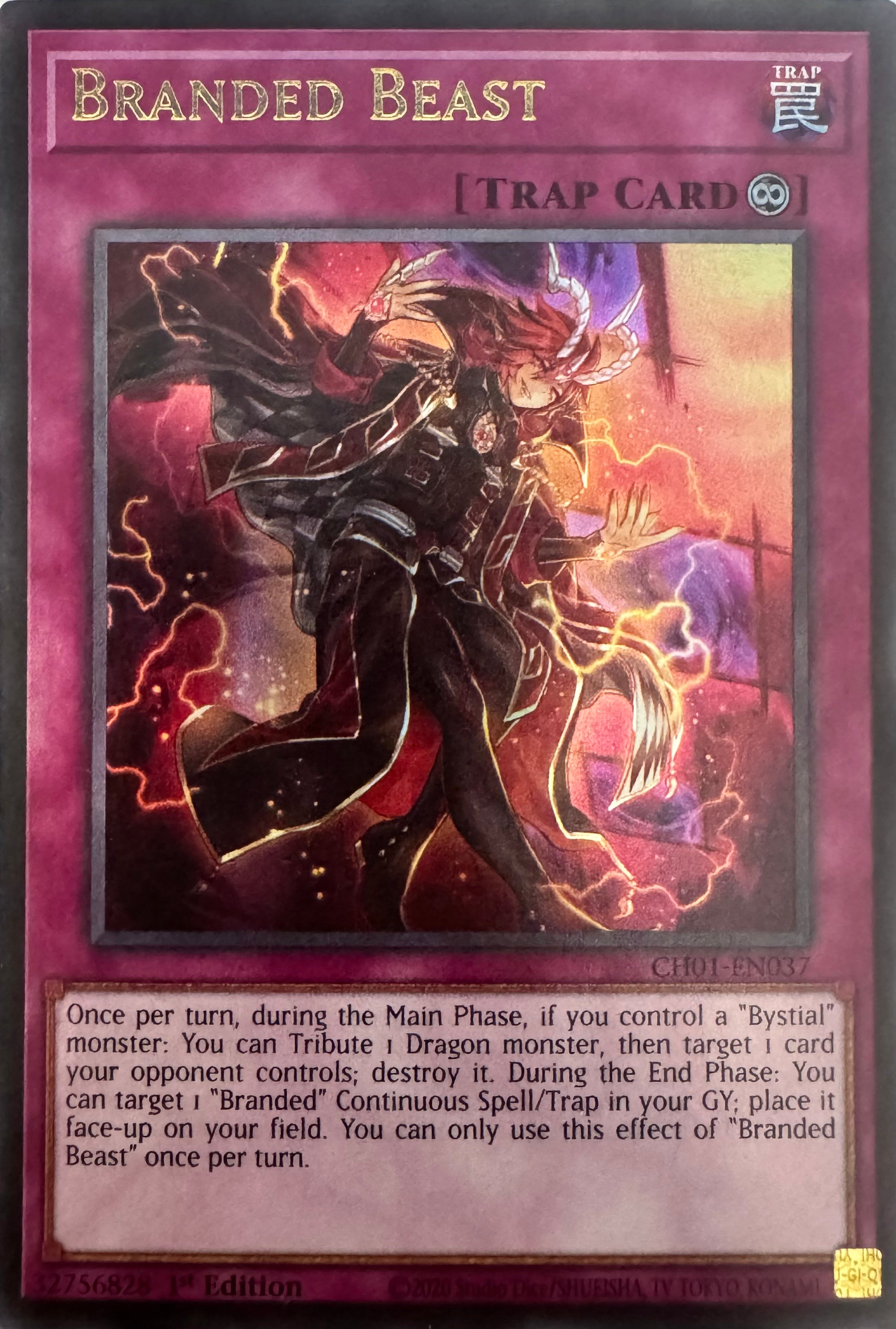Yugioh! Branded Beast Ch01-en037 1st Edition Ultra