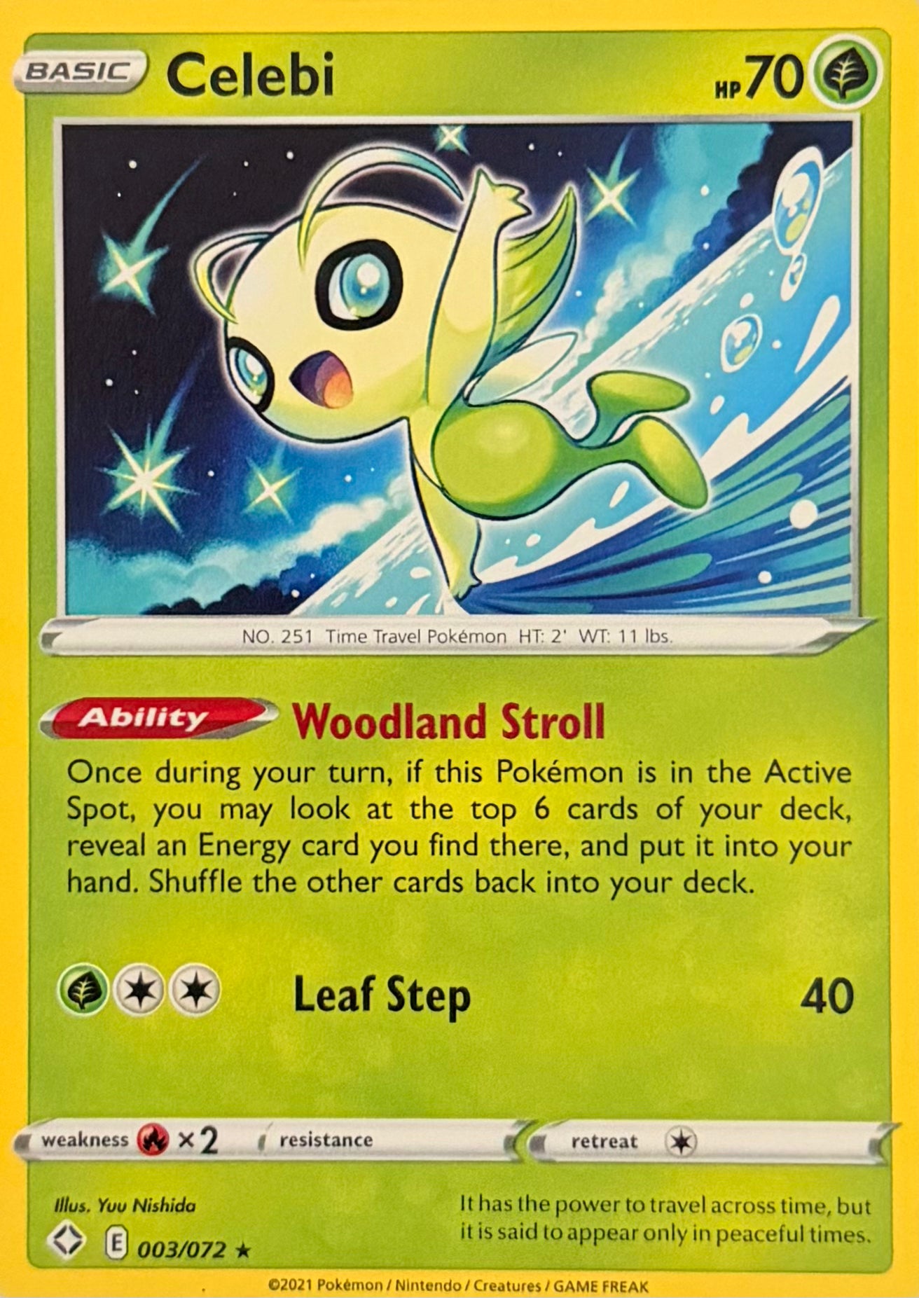 Pokemon Tcg Celebi 003/072
