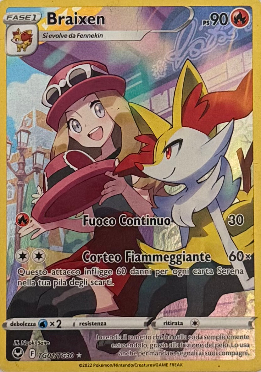 Pokemon Tcg Braixen TG01/TG30 Portugués