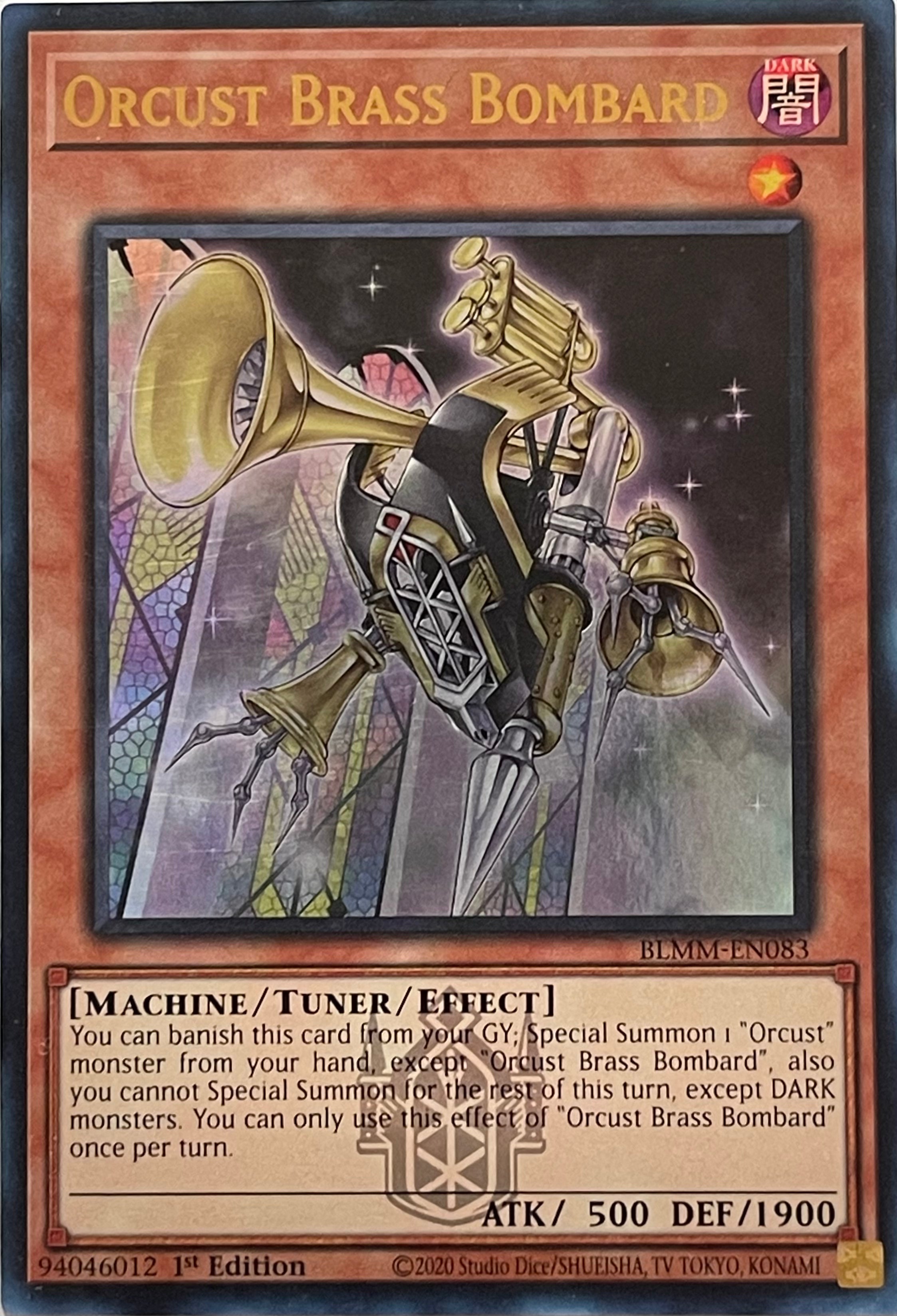 Yugioh! Orcust Brass Bombard BLMM-EN083 1st Edition Ultra