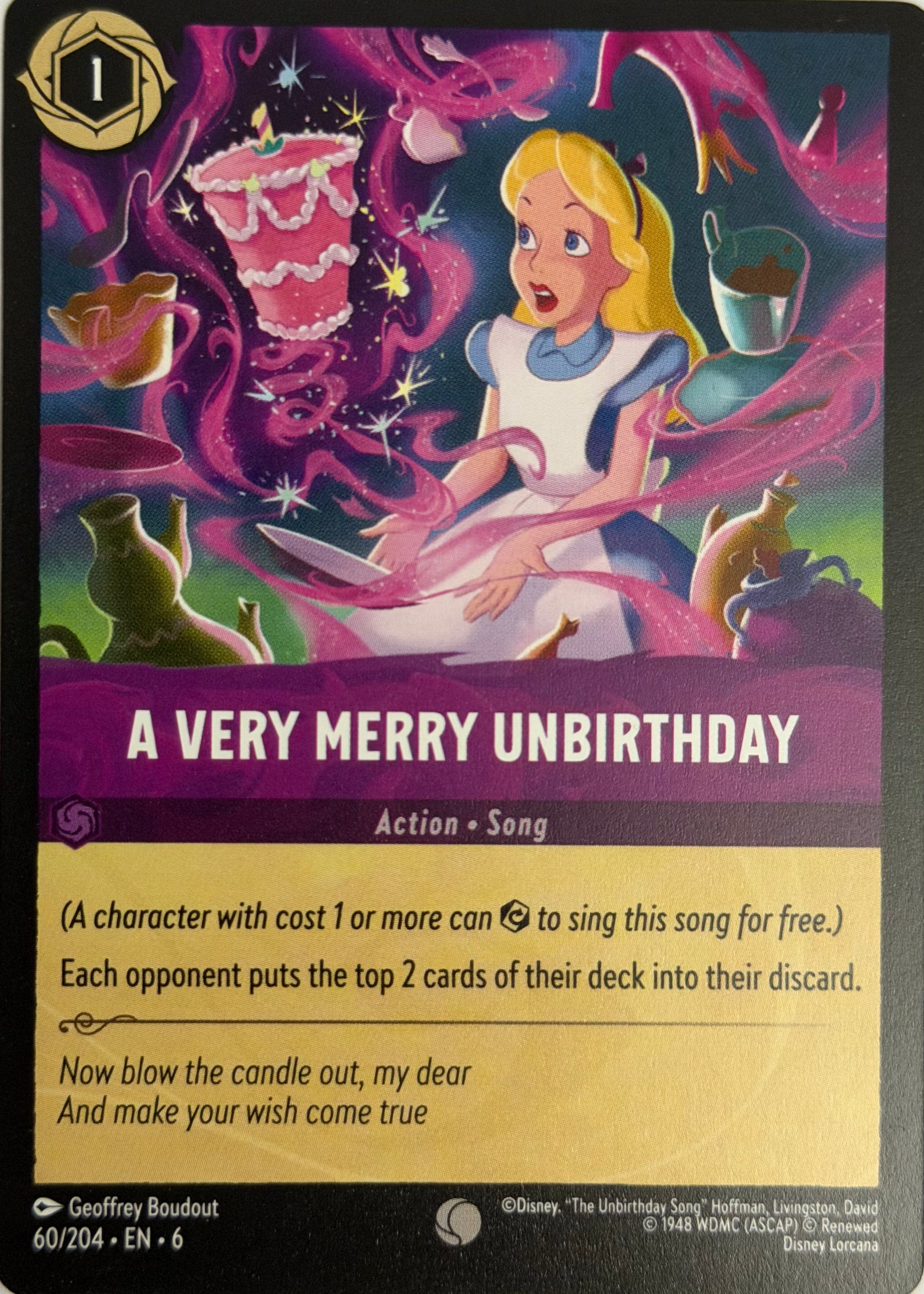 Disney Lorcana A very merry unbirthday 60/204