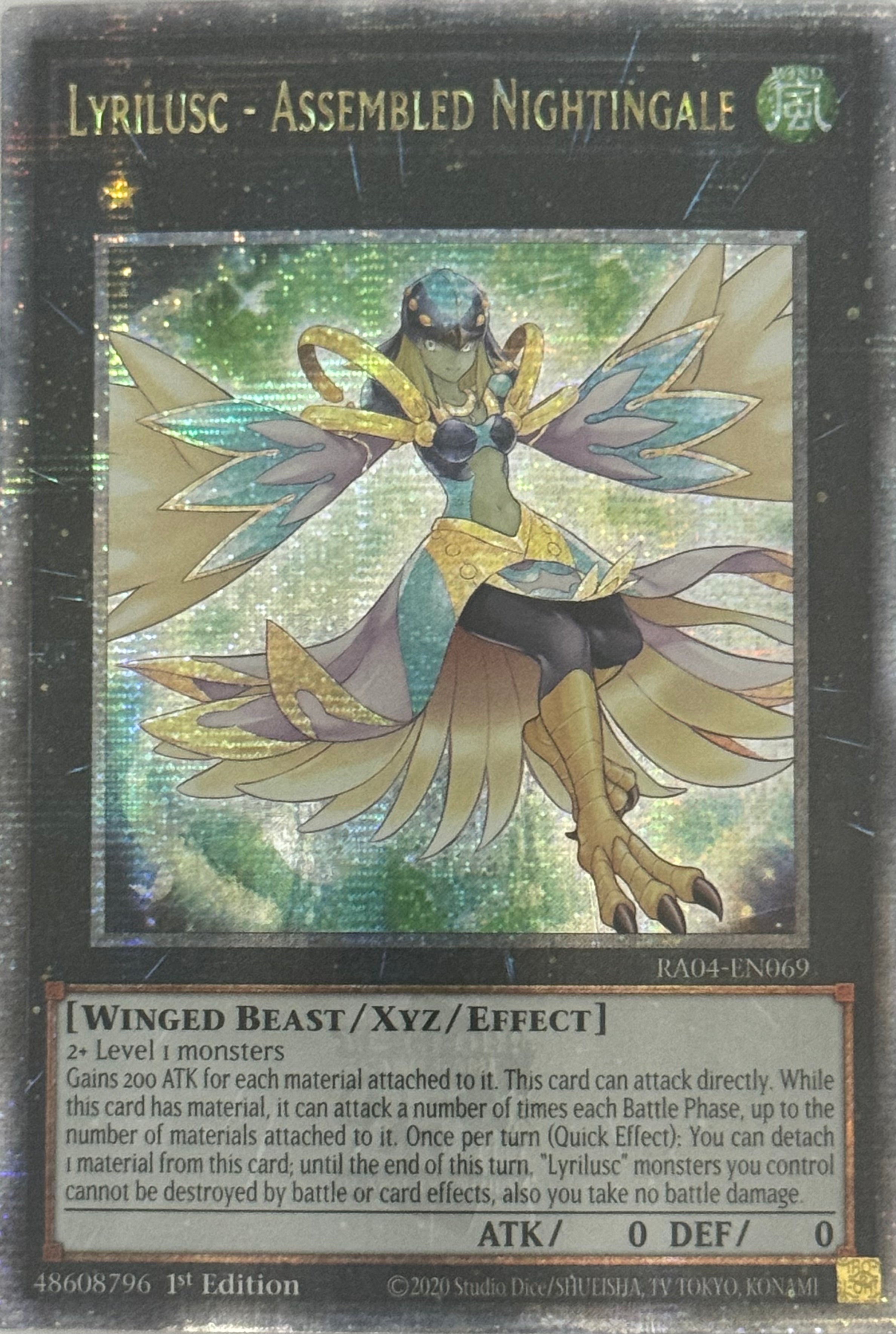 Yugioh! Lyrilusc- Assembled Nightingale RA04-EN069 1st Edition