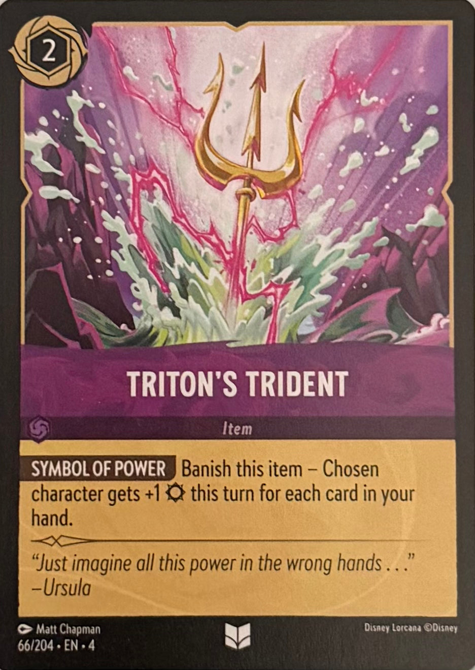 Disney Lorcana Triton’s Trident 66/204
