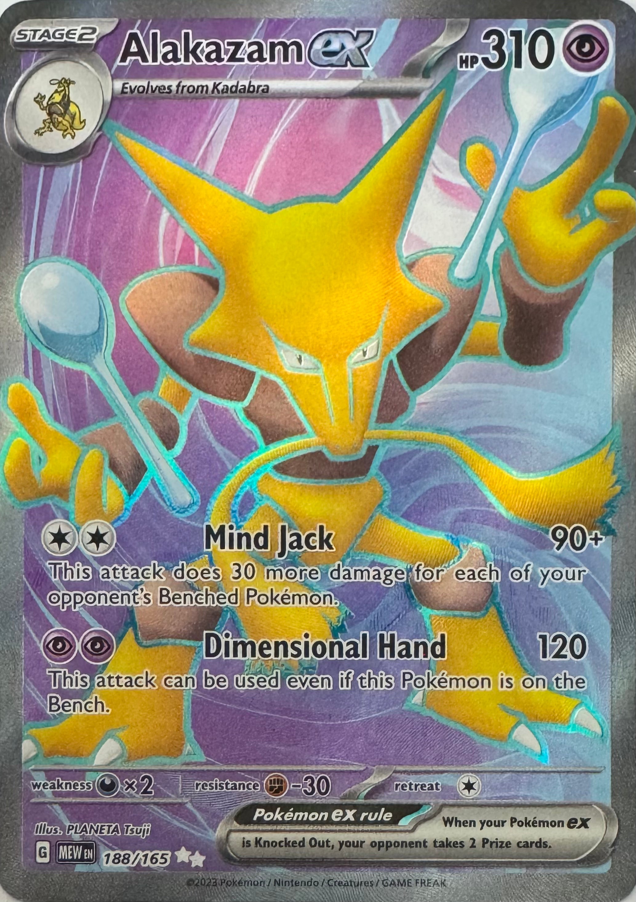 Pokemon Tcg Alakazam Ex 188/165