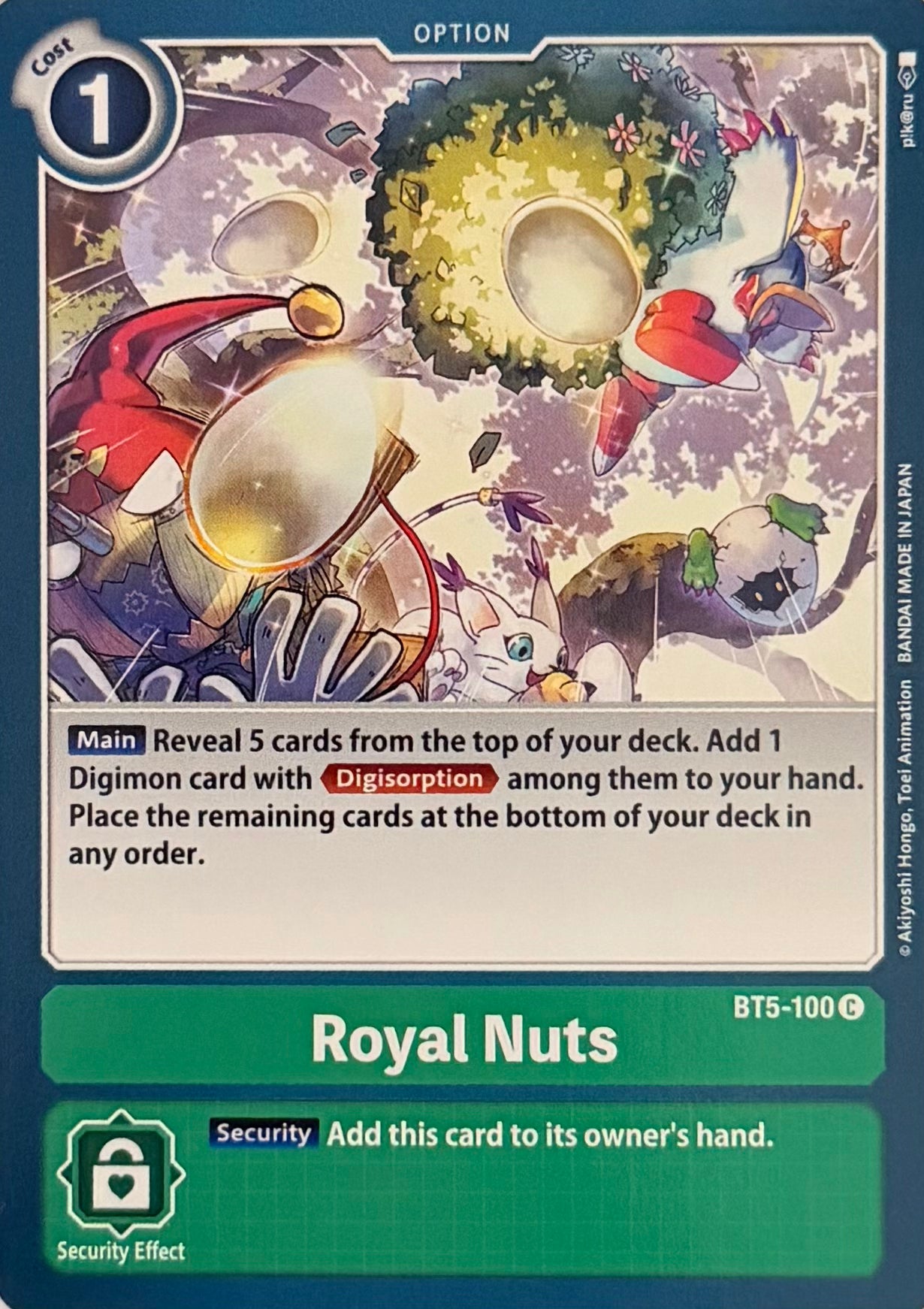 Digimon Tcg Royal Nuts BT5-100