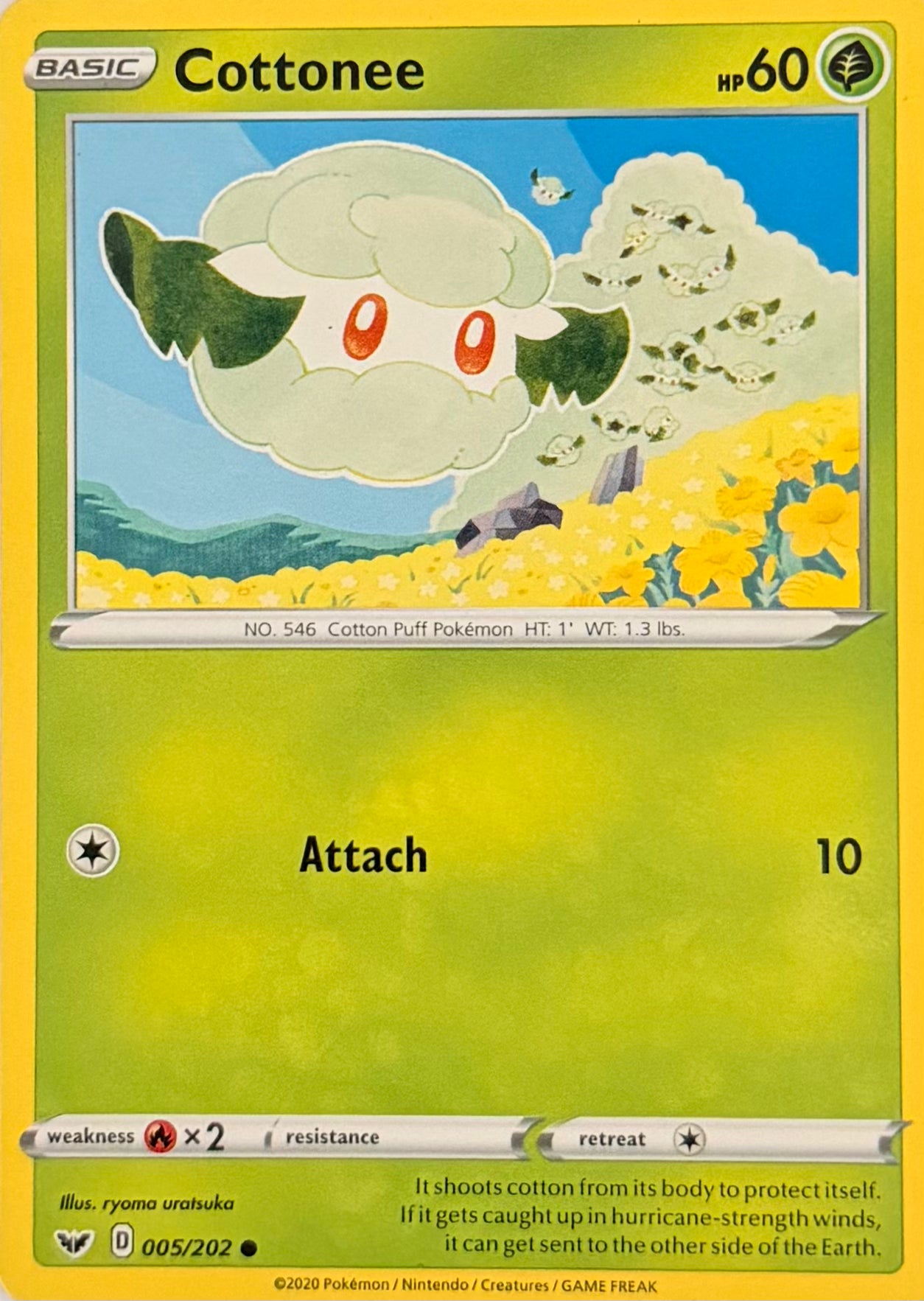Pokemon Tcg Cottonee 005/202
