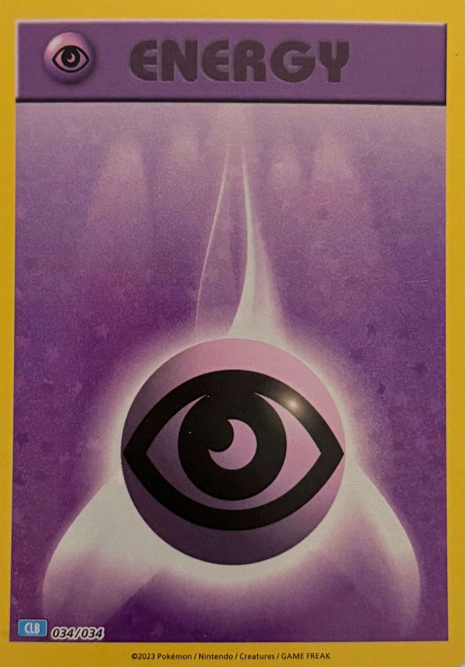 Pokemon Tcg Basic Psychic Energy 034/034