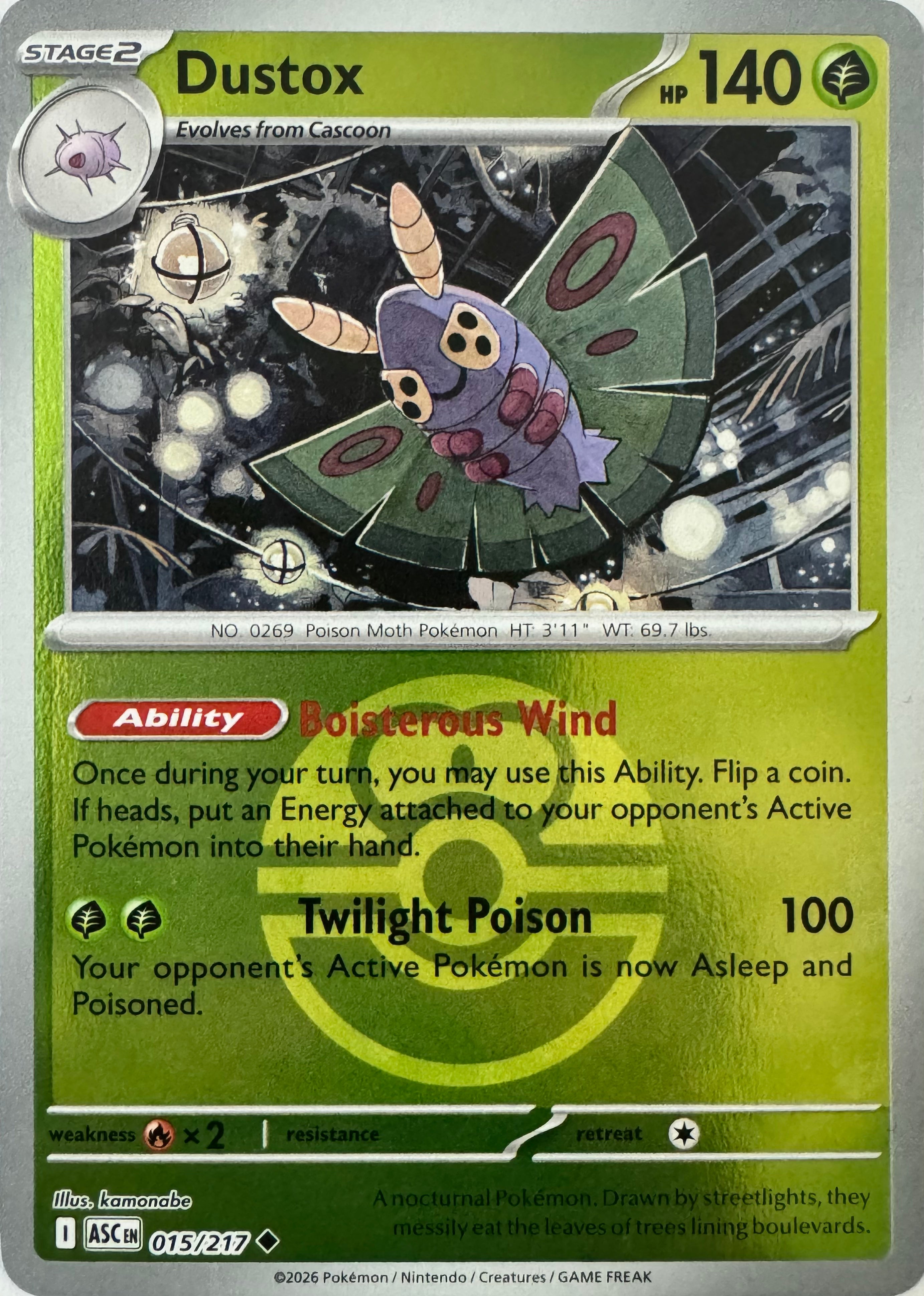 Pokemon Tcg Dustox 015/217 (Love Ball)