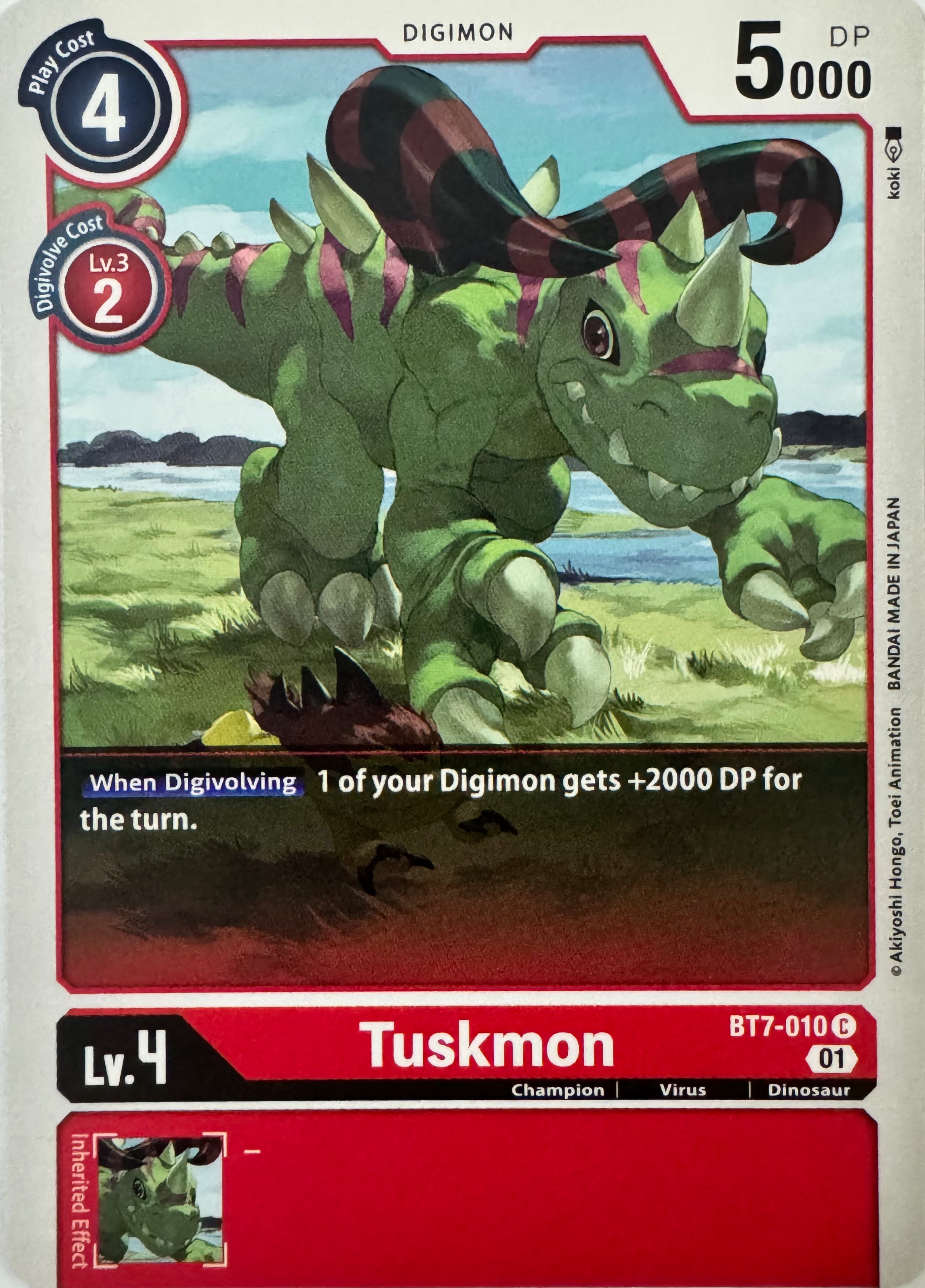 Digimon Tcg Tuskmon Bt7-010