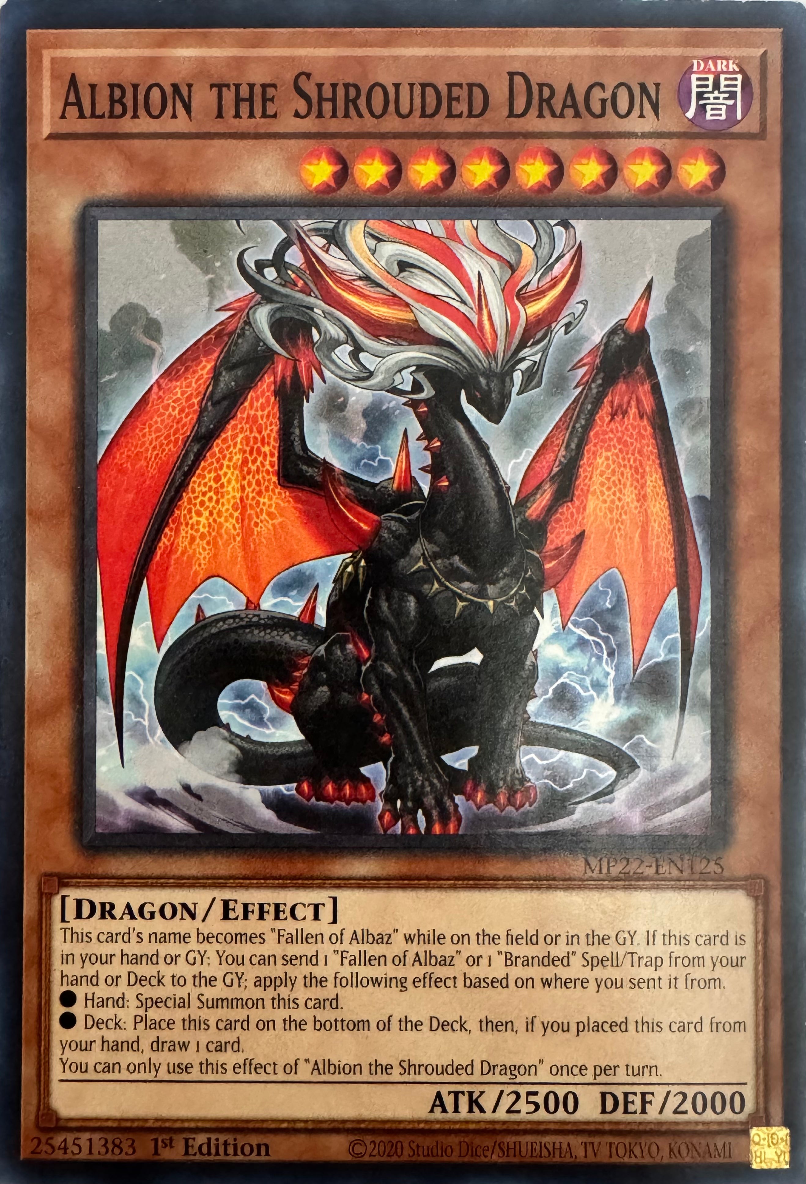 Yugioh! Albion The Shrouded Dragon Mp22-en125 1st Edition