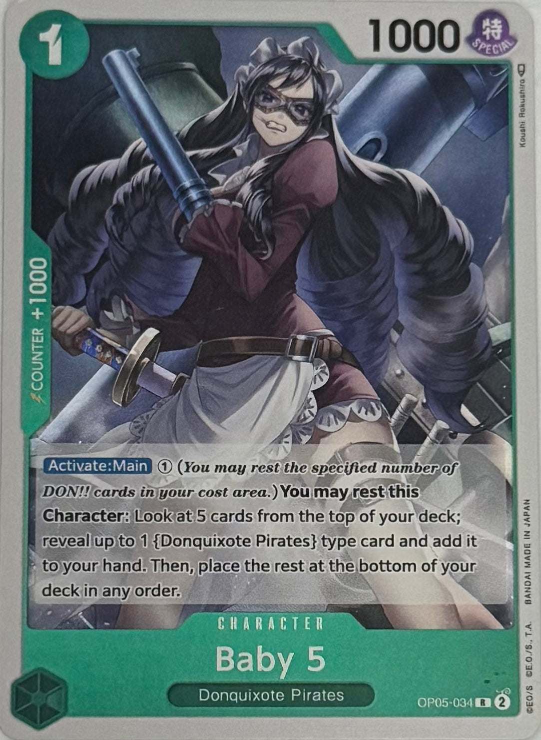 One Piece Tcg Baby 5 Op05-034 Foil