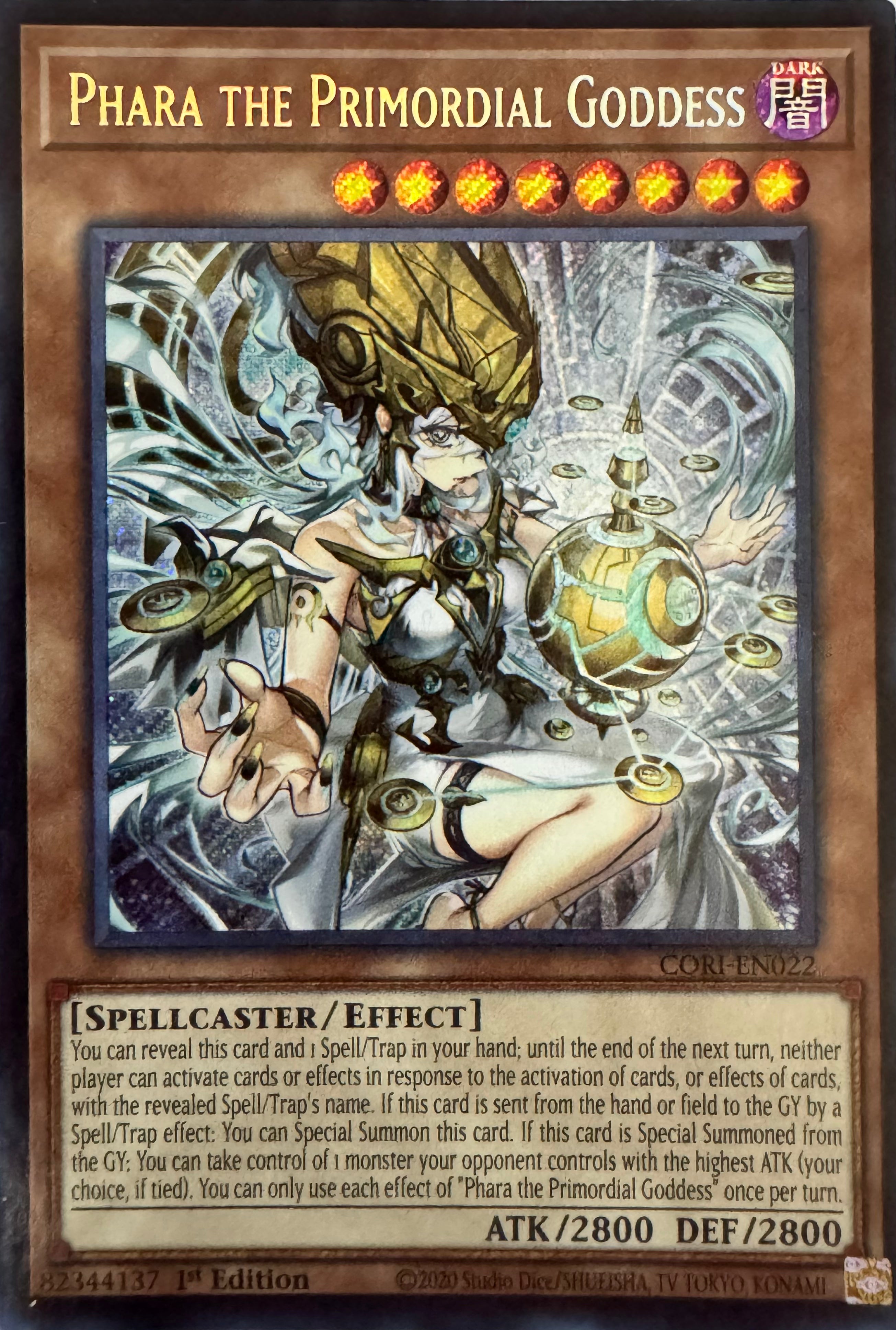 Yugioh! Phara The Primordial Goddess Cori-en022 1st Edition Secret