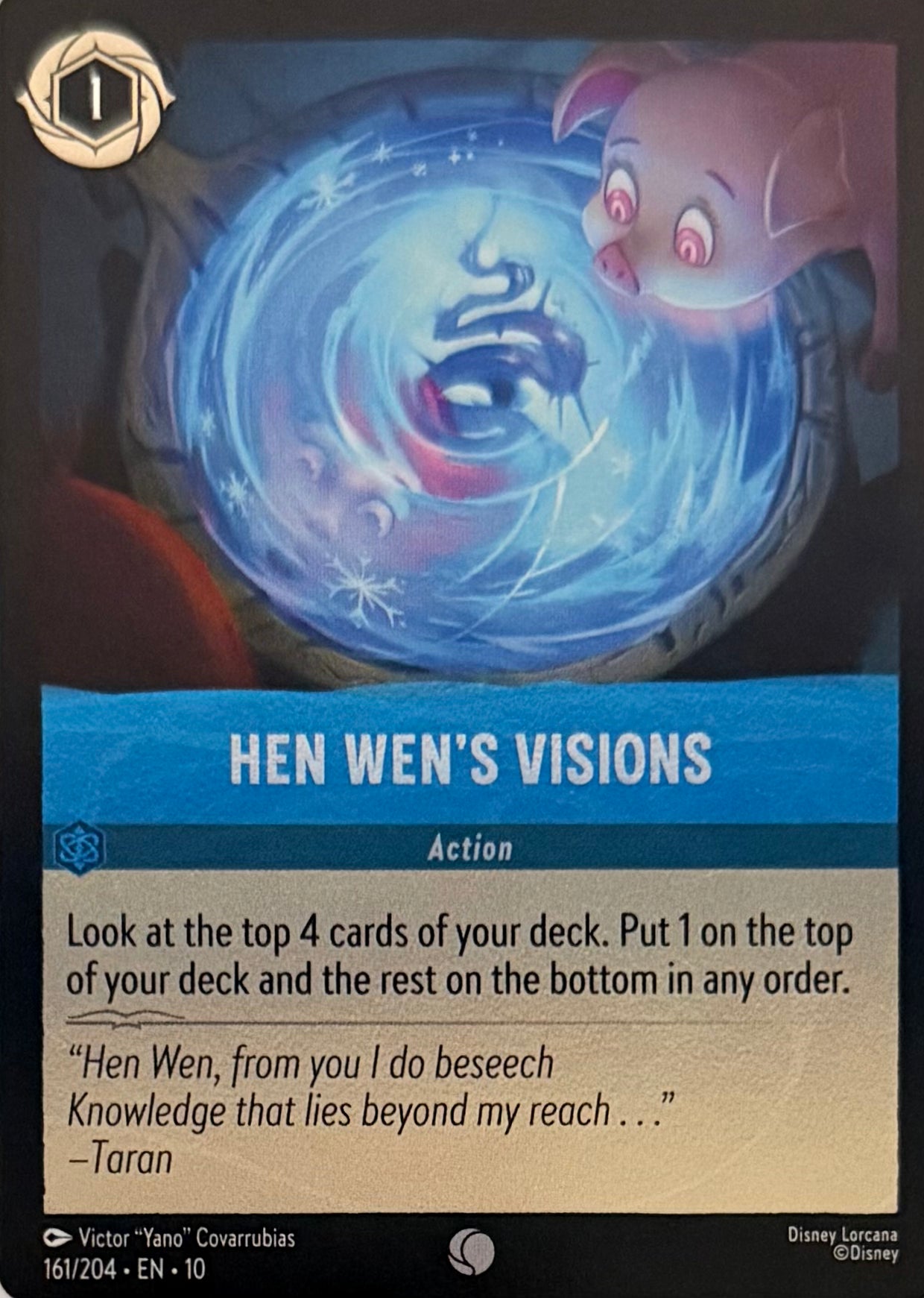 Disney Lorcana Hen Wen’s Visions 161/204 Foil