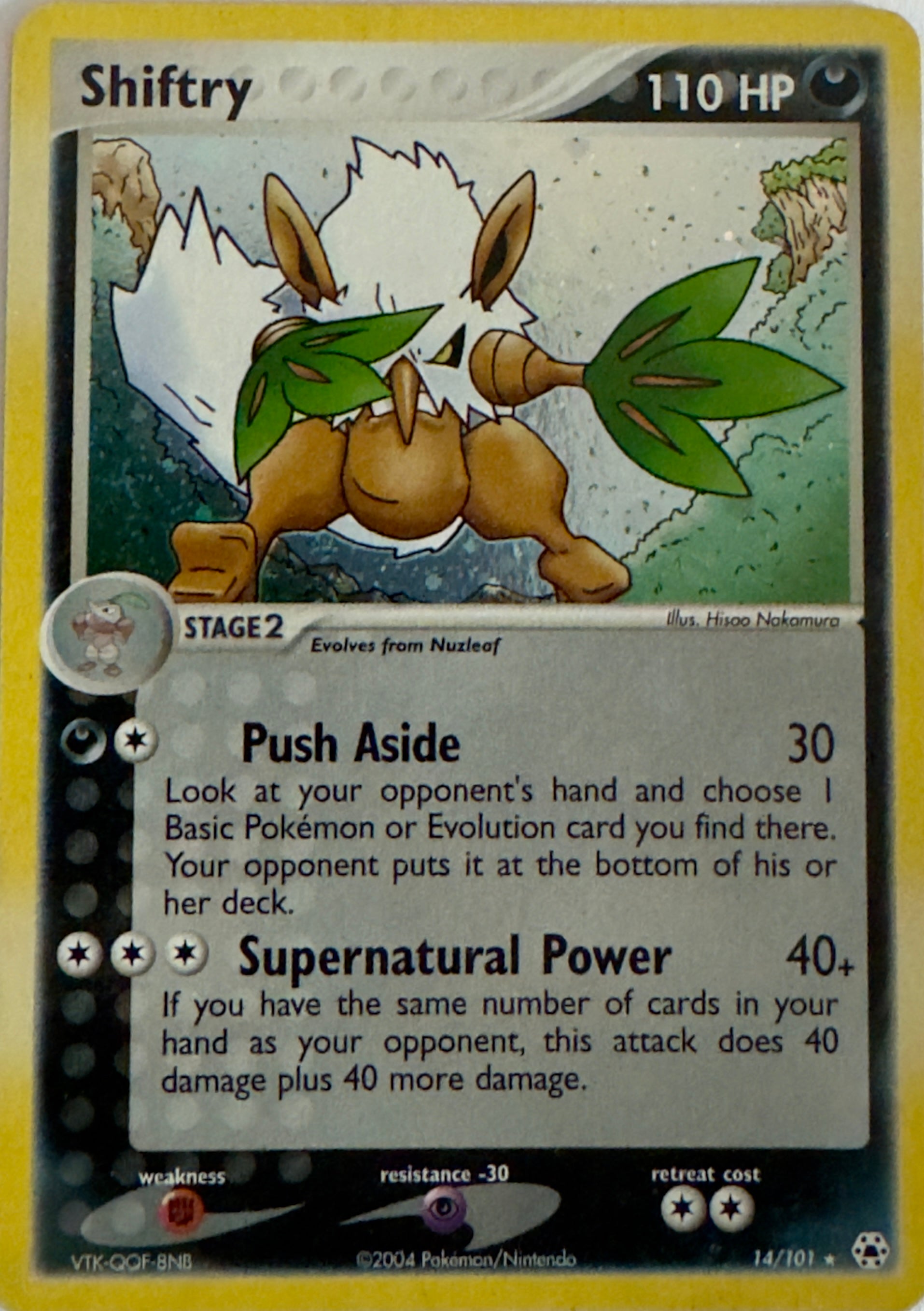 Pokémon Tcg Shiftry 14/101 Cosmos Holo