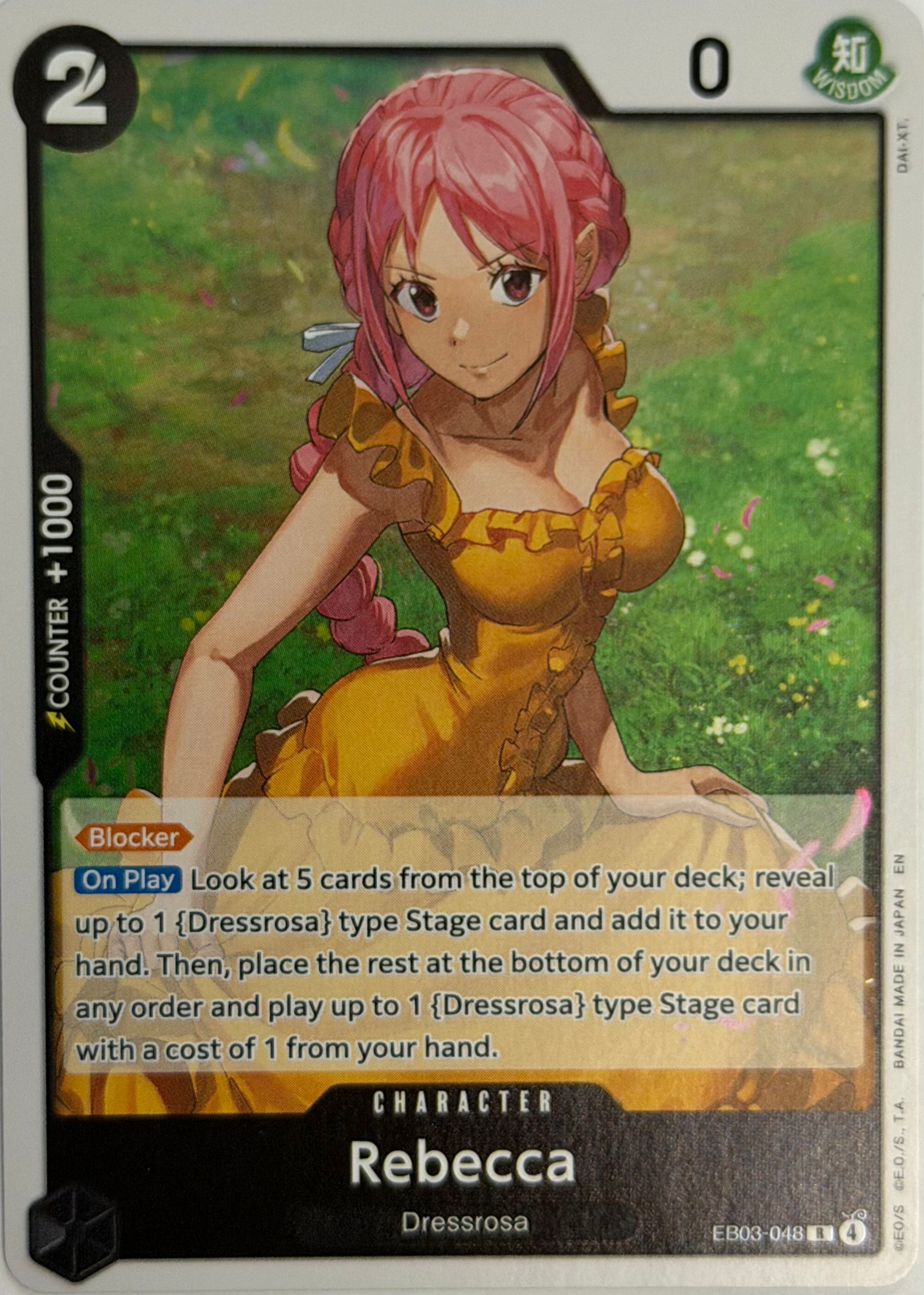 One Piece Tcg Rebecca EB03-048 Foil