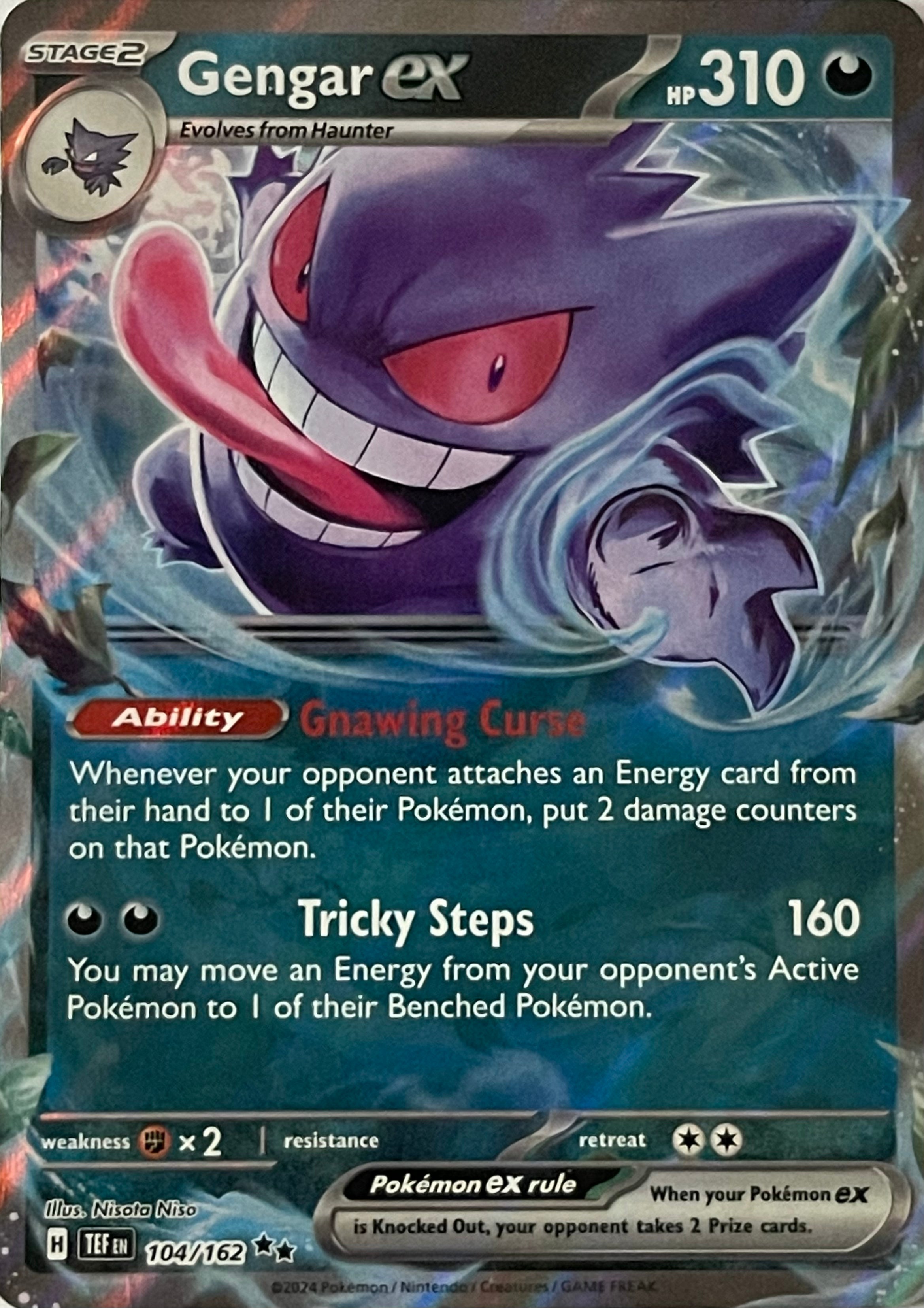 Pokemon Tcg Gengar Ex 104/162 Ultra Rare