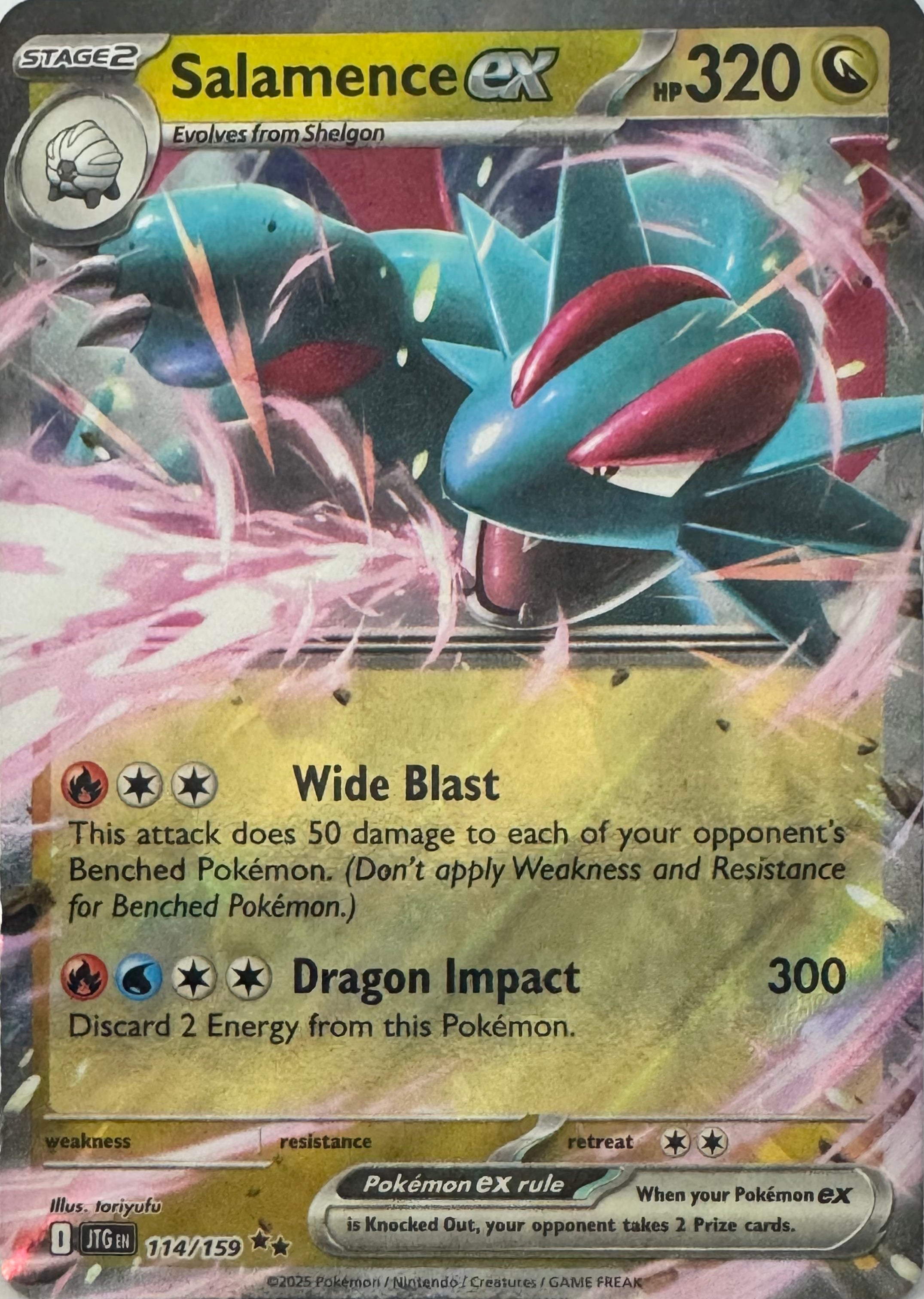 Pokemon Tcg Salamence Ex 114/159