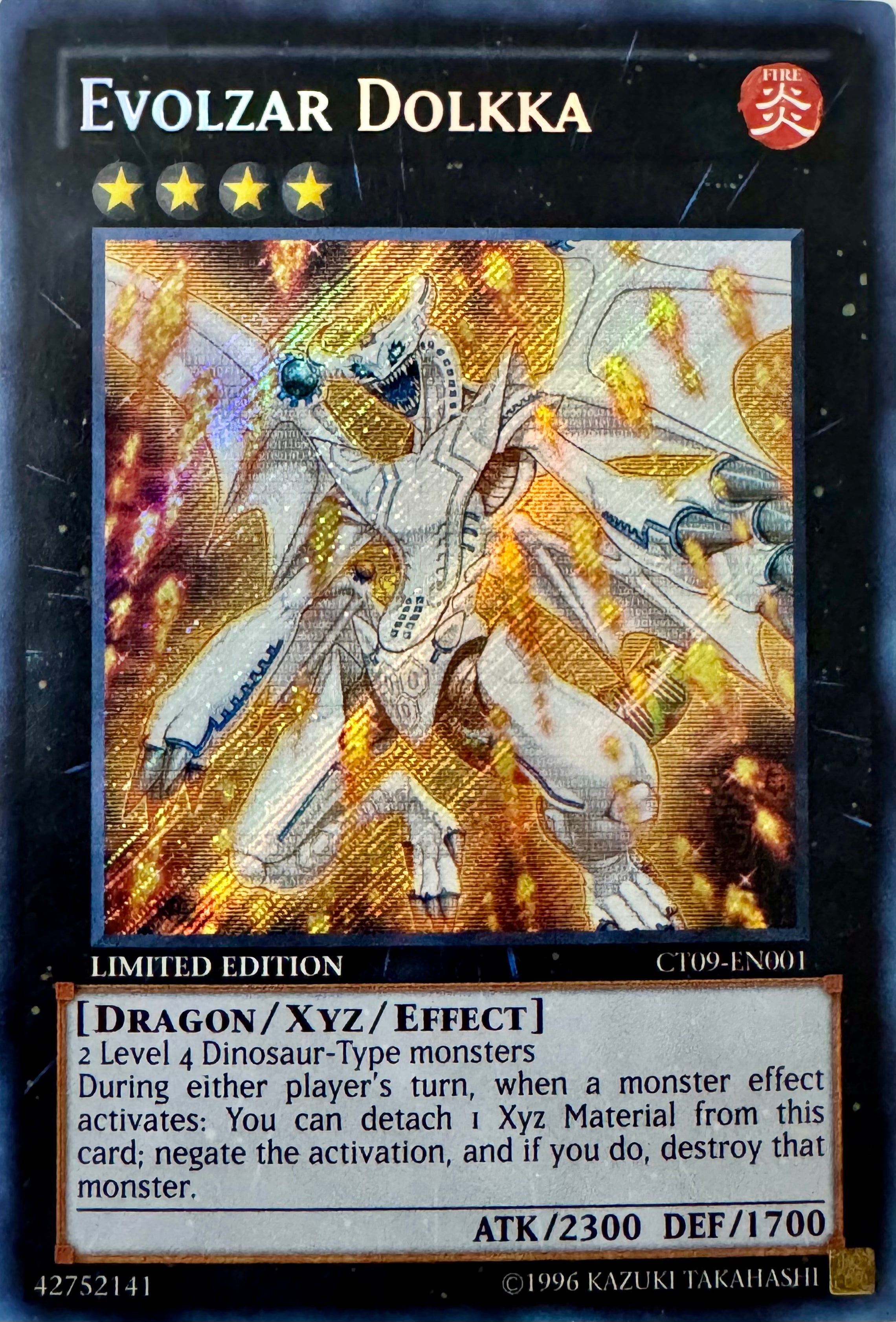 Yugioh! Evolzar Dolkka Ct09-en001 Secret Rare Limited Edition