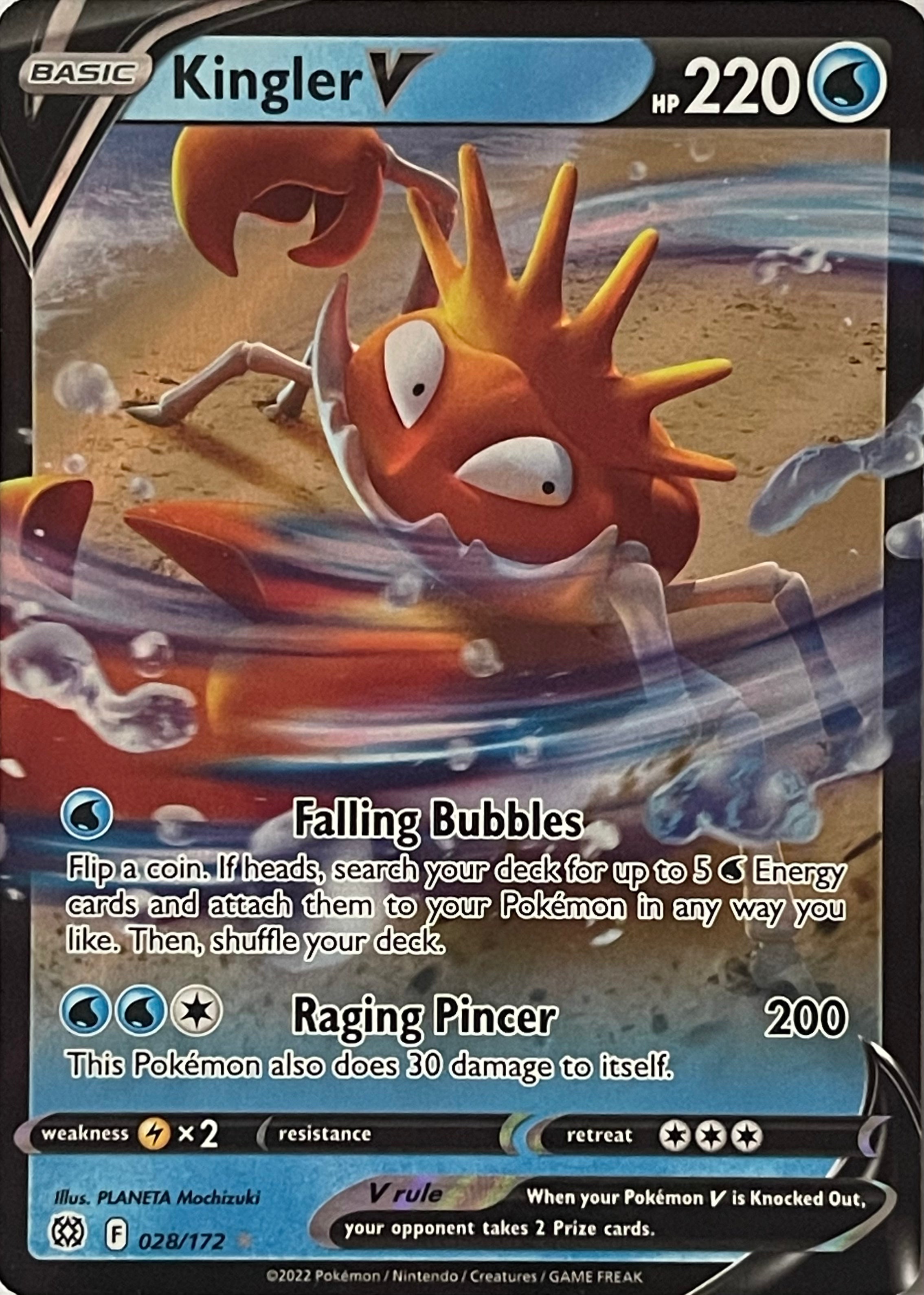 Pokemon Tcg Kingler V 028/172
